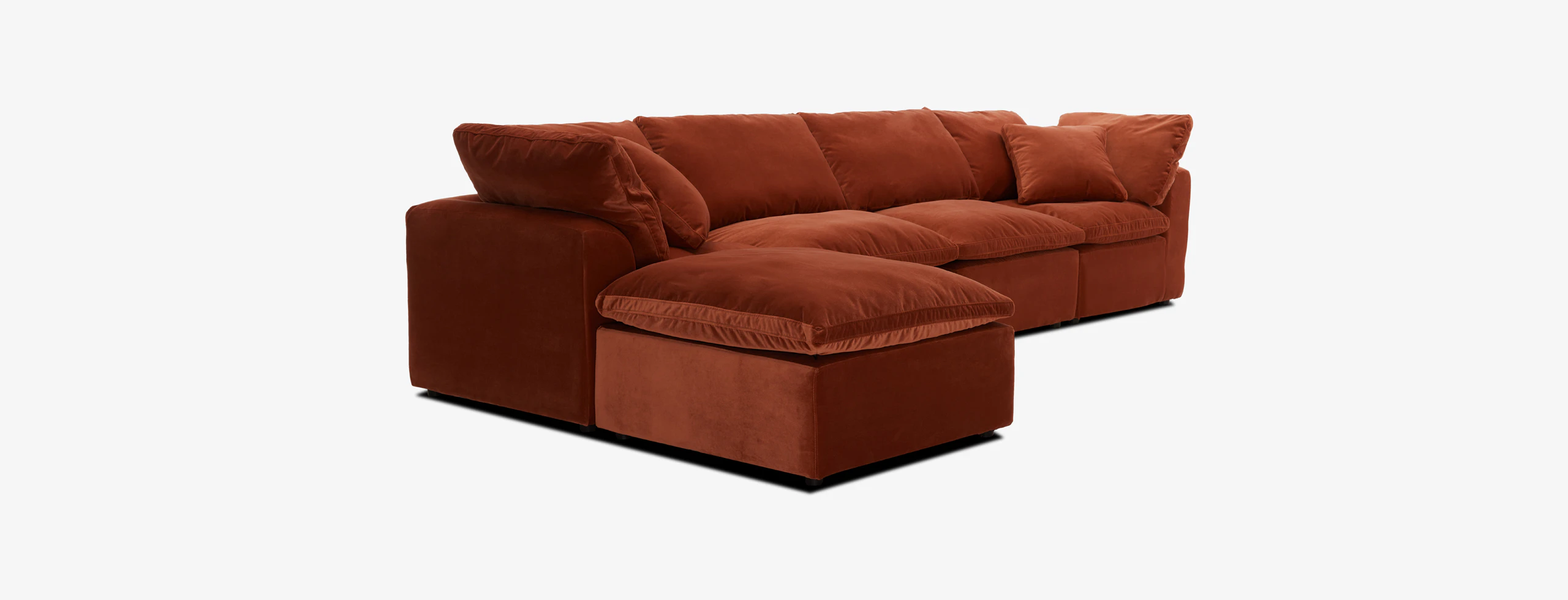Bryant Petite Grand Sectional Banks Zinnia