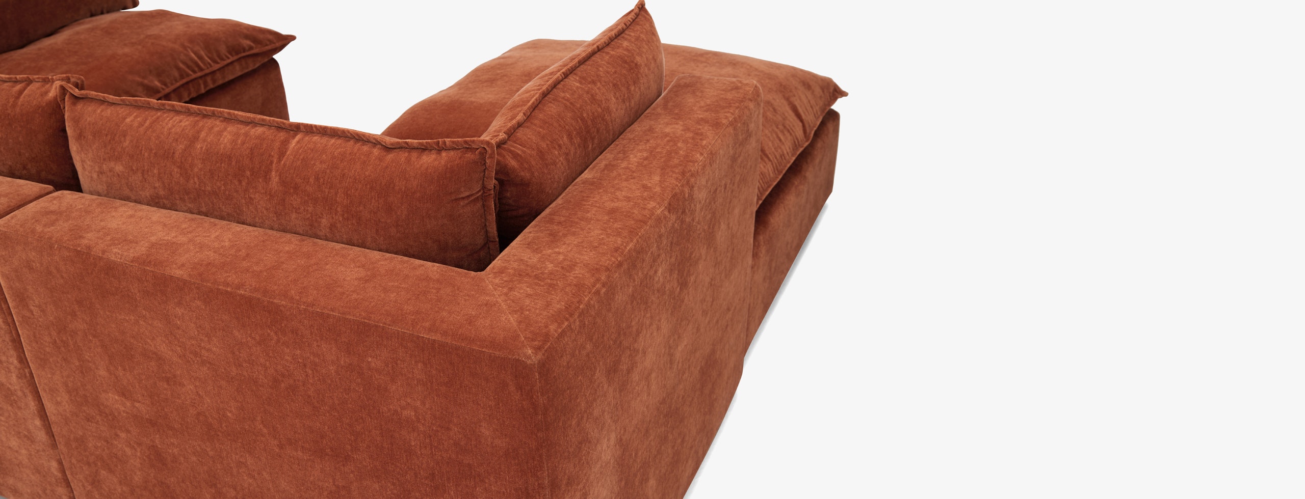 Haine Modular Sofa Bumper Sectional Harper Cinnamon