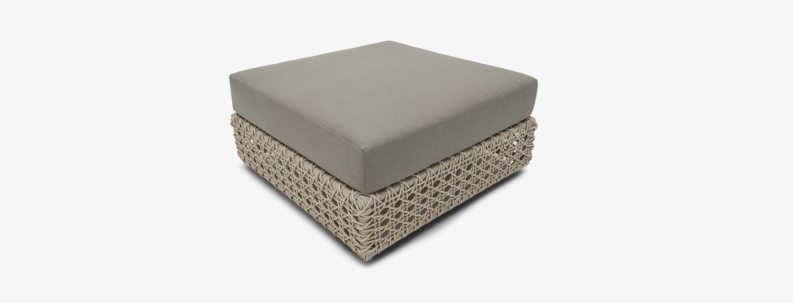 Carmel Outdoor Ottoman Stone