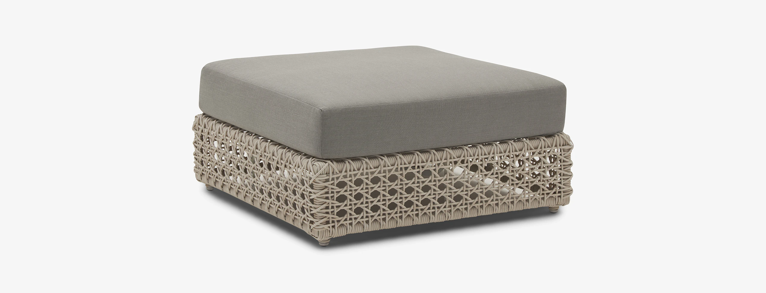Carmel Outdoor Ottoman Stone