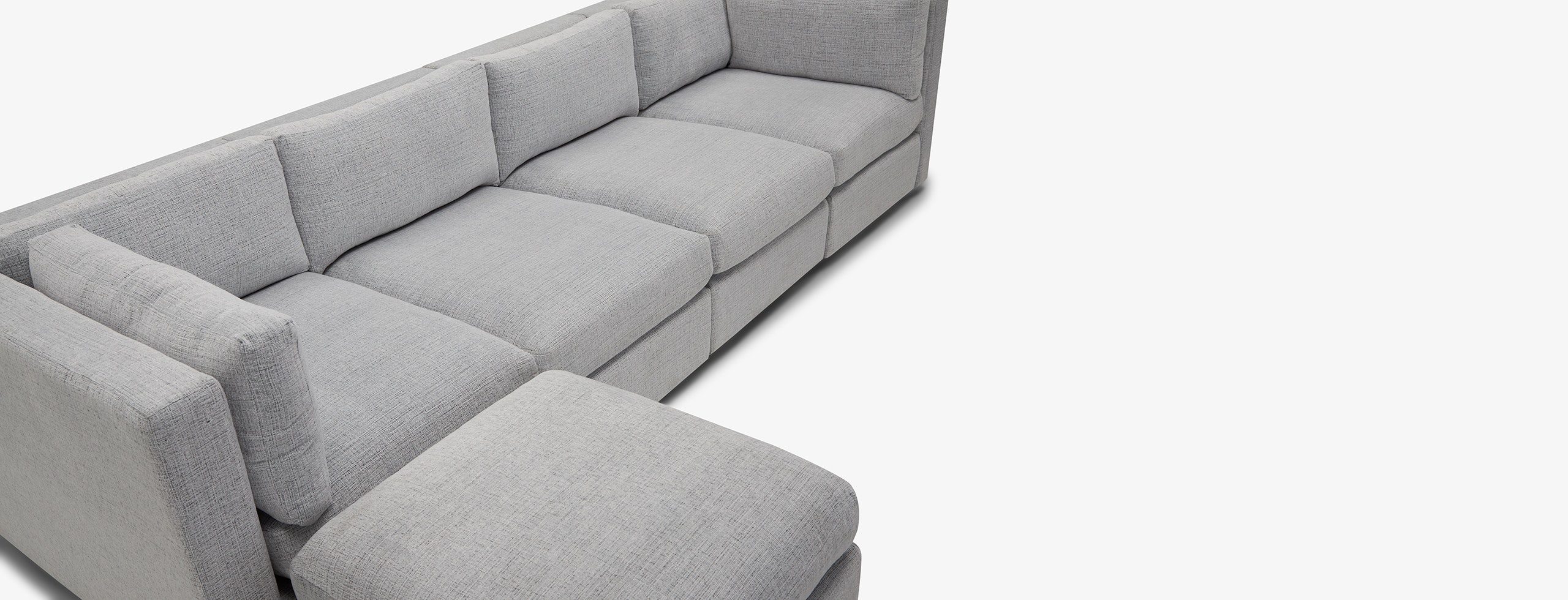 Daya Modular Grand Sectional Clearview Ice