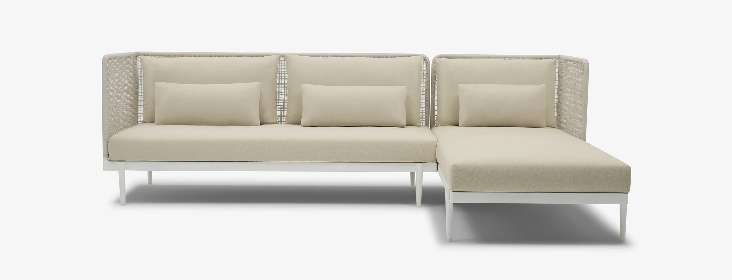 Zola Outdoor Sectional Stonewhite