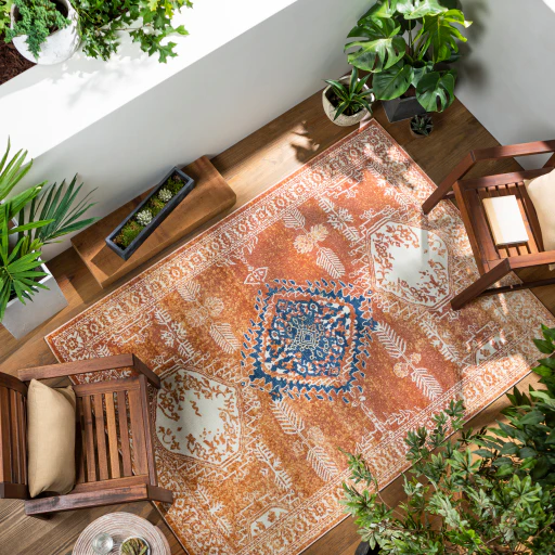 Padma Rust Indoor Outdoor Rug