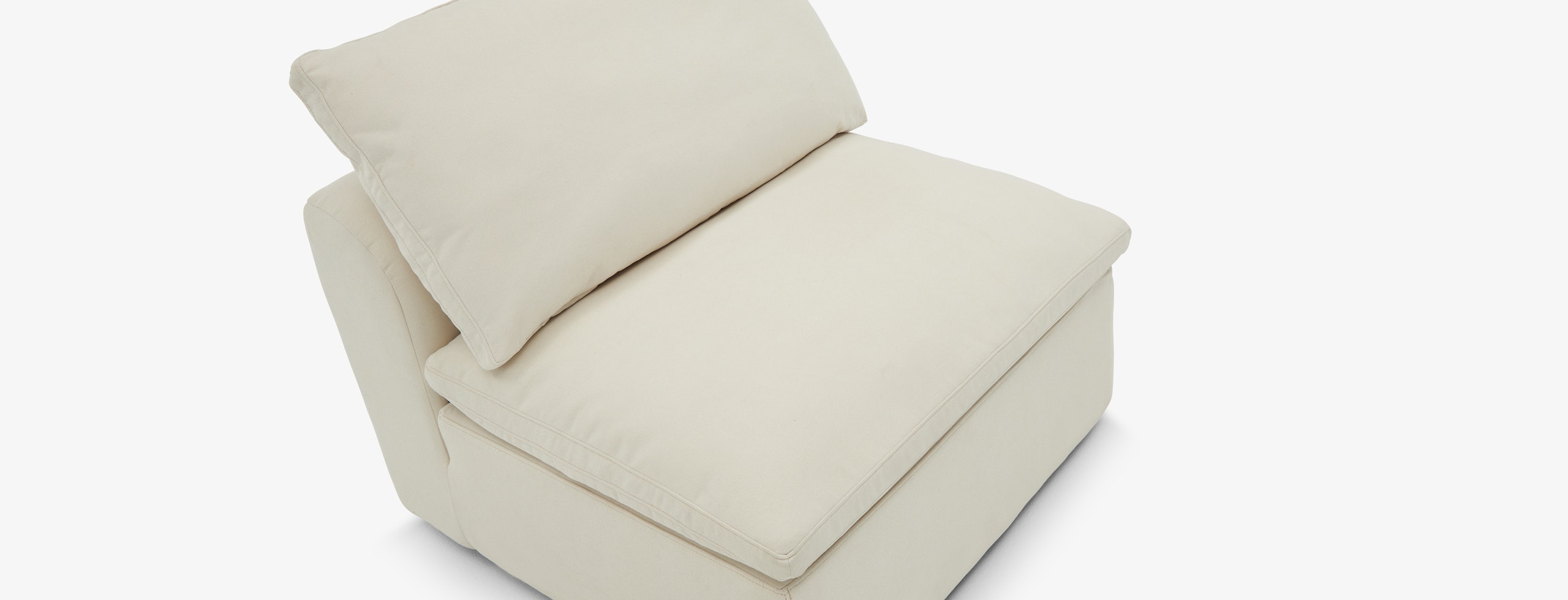 Bryant Petite Armless Chair Caspiar Ivory