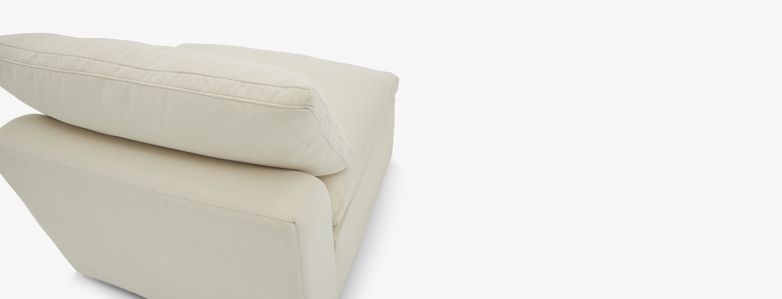 Bryant Petite Armless Chair Caspiar Ivory