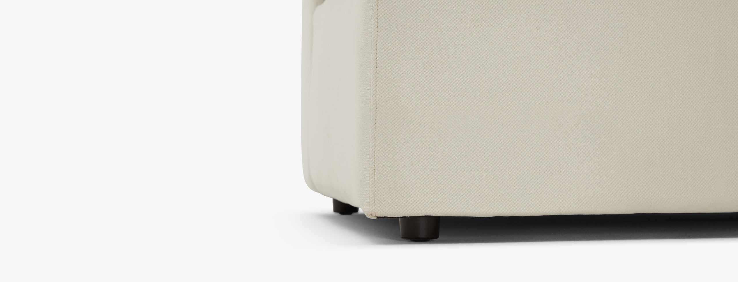 Bryant Petite Armless Chair Caspiar Ivory