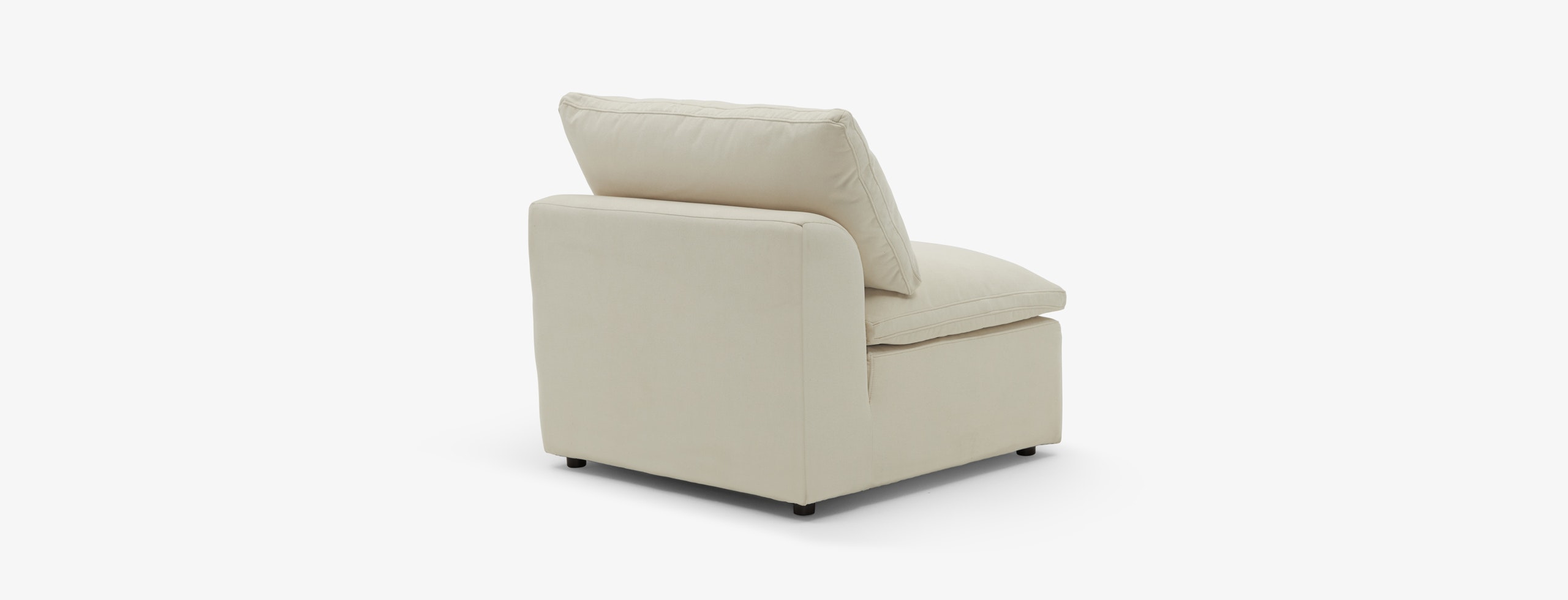 Bryant Petite Armless Chair Caspiar Ivory
