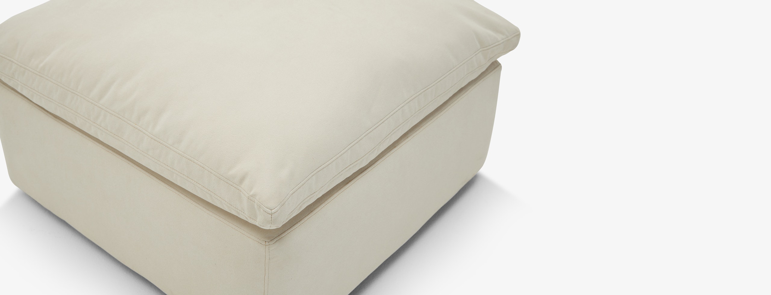 Bryant Petite Ottoman Caspiar Ivory