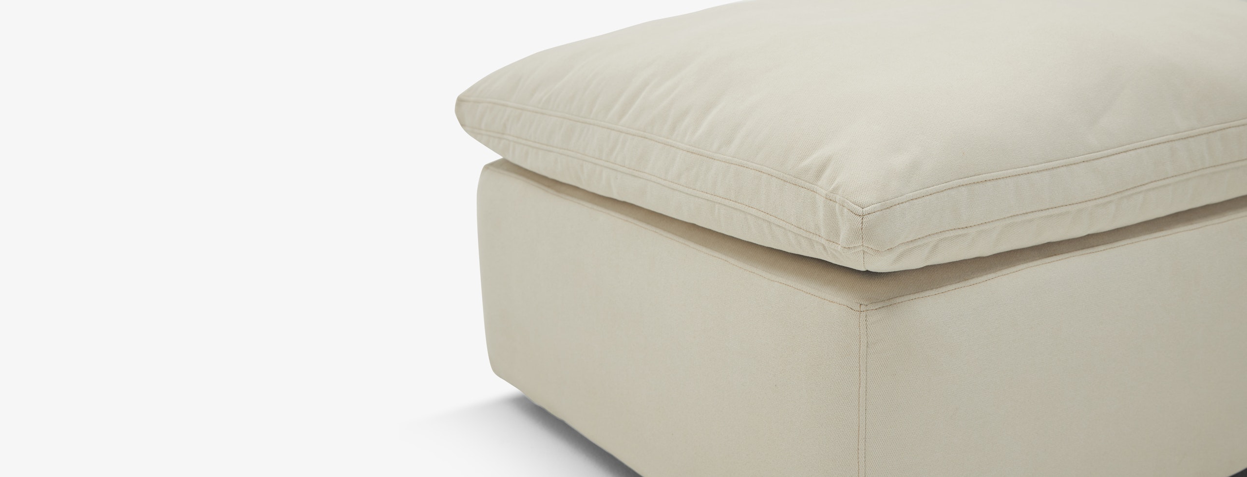 Bryant Petite Ottoman Caspiar Ivory