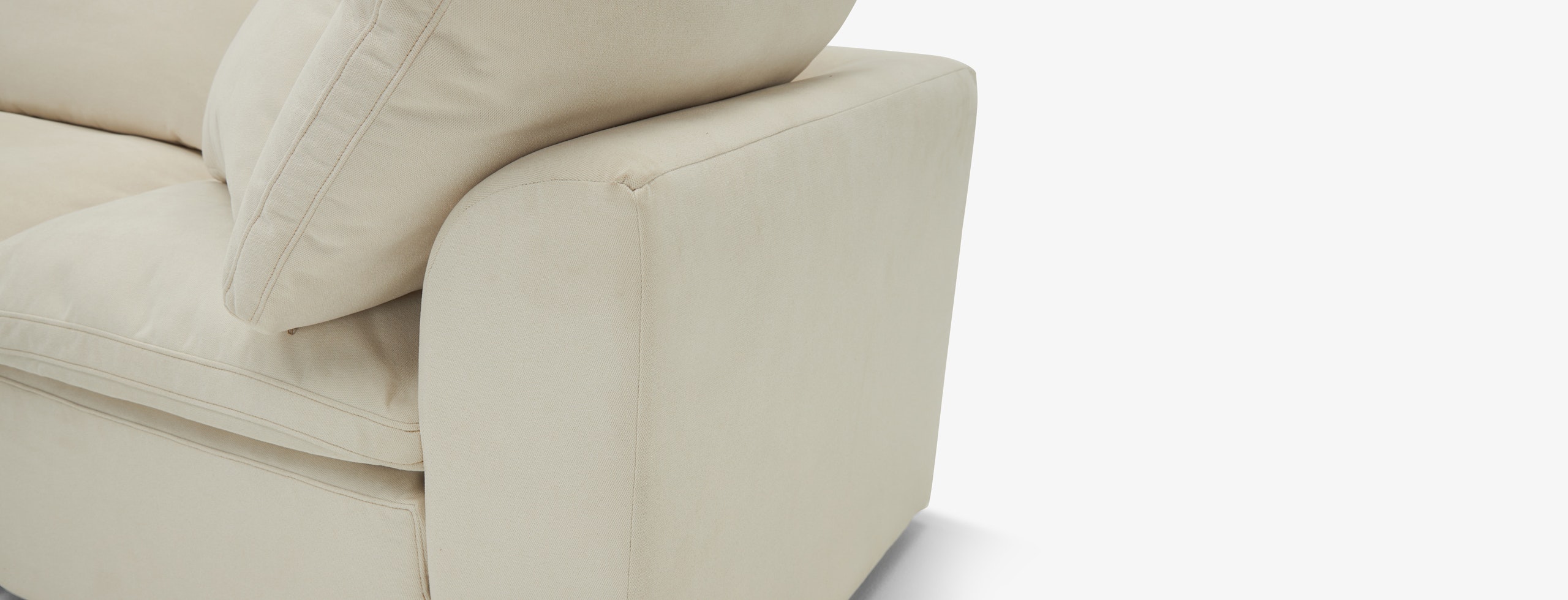 Bryant Petite Modular Sofa Caspiar Ivory