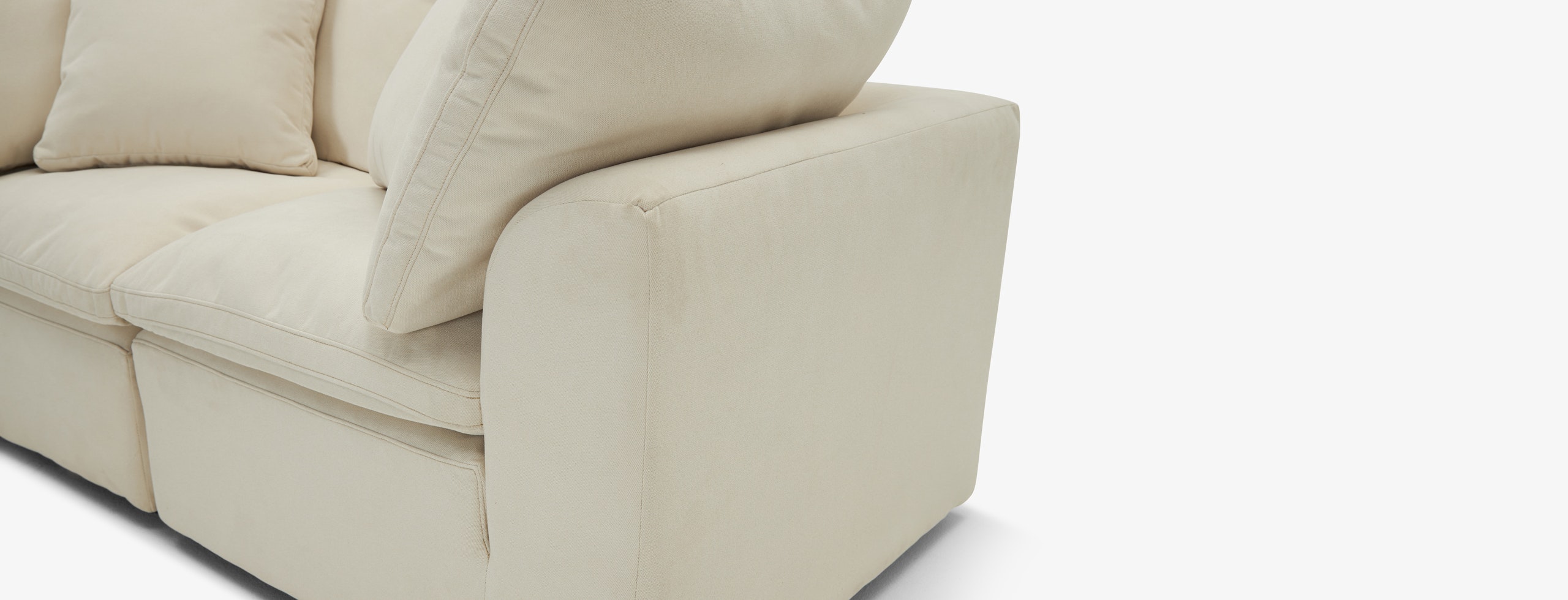 Bryant Petite Modular Loveseat Caspiar Ivory