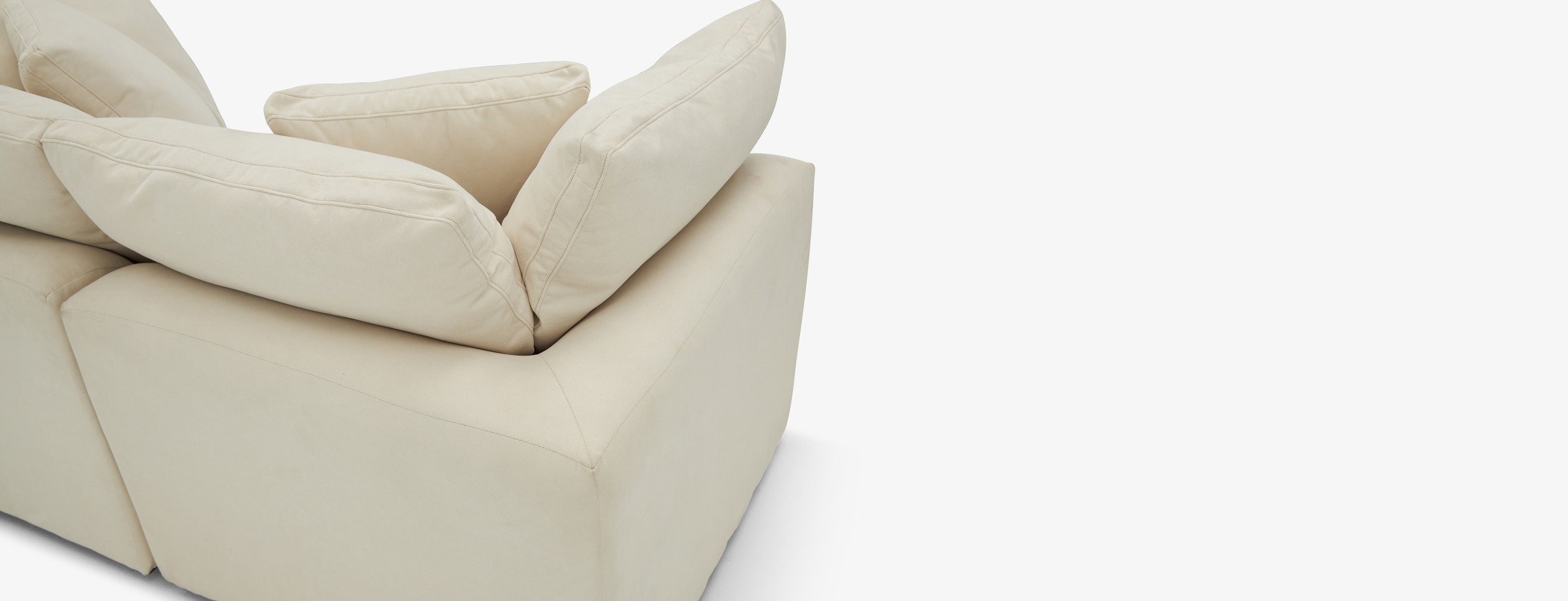 Bryant Petite Modular Loveseat Caspiar Ivory