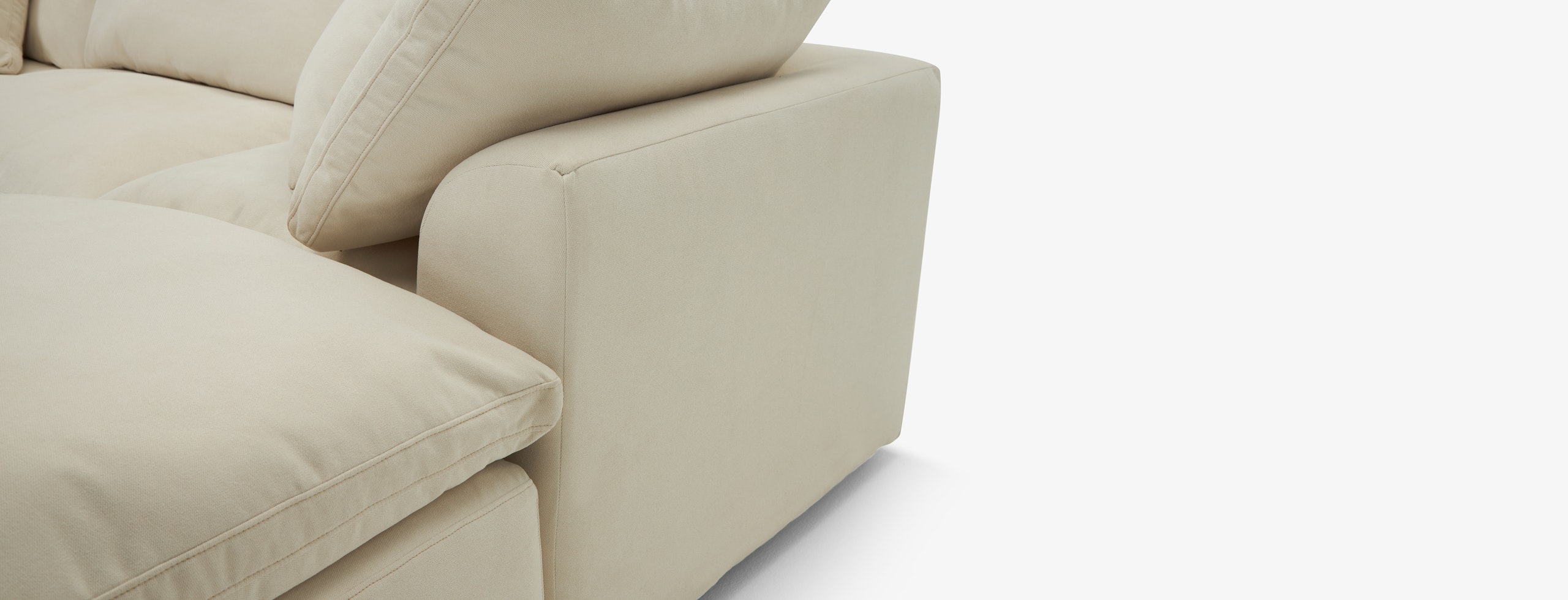 Bryant Petite Modular Sectional Caspiar Ivory