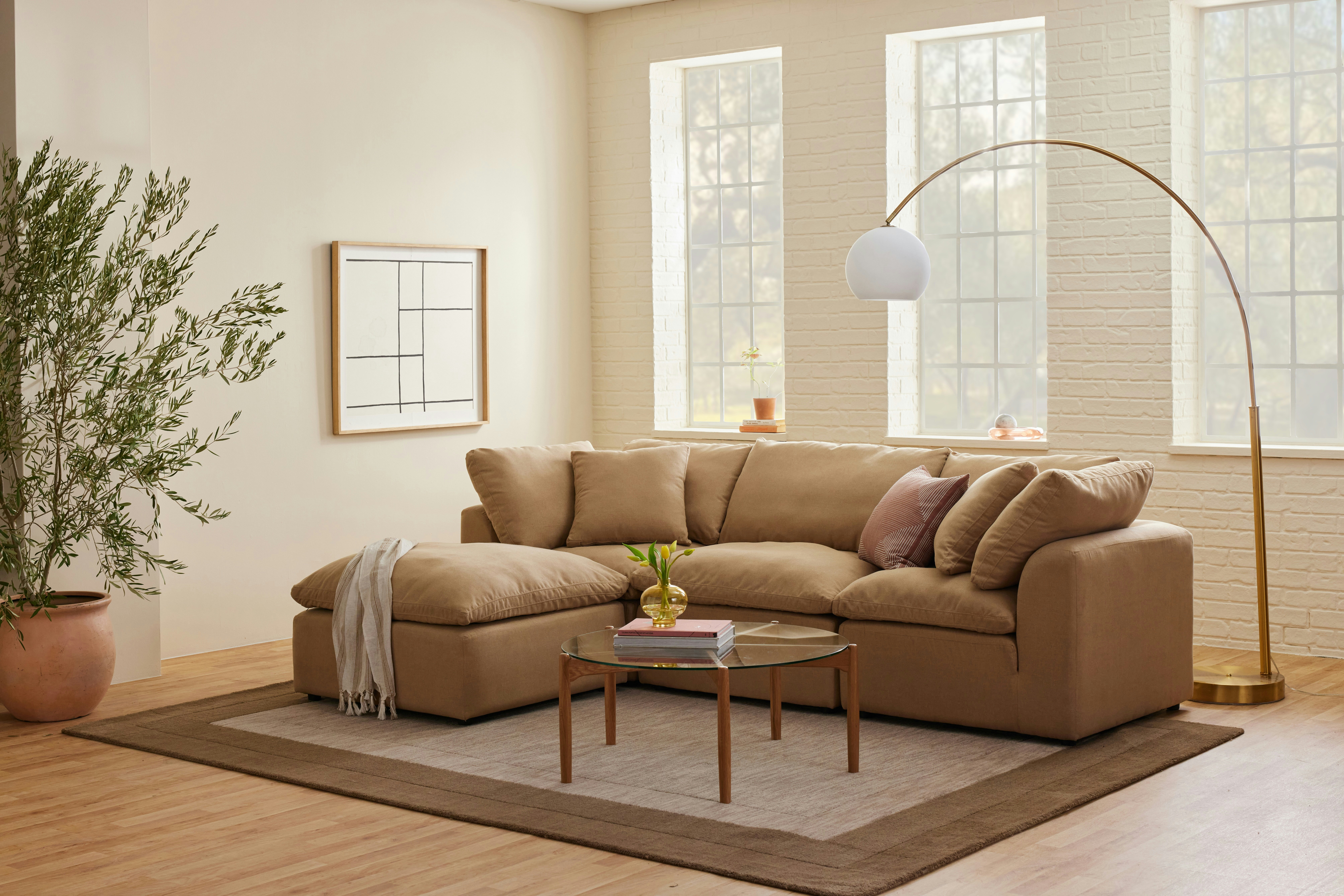 Bryant Petite Modular Sectional Faithful Sand