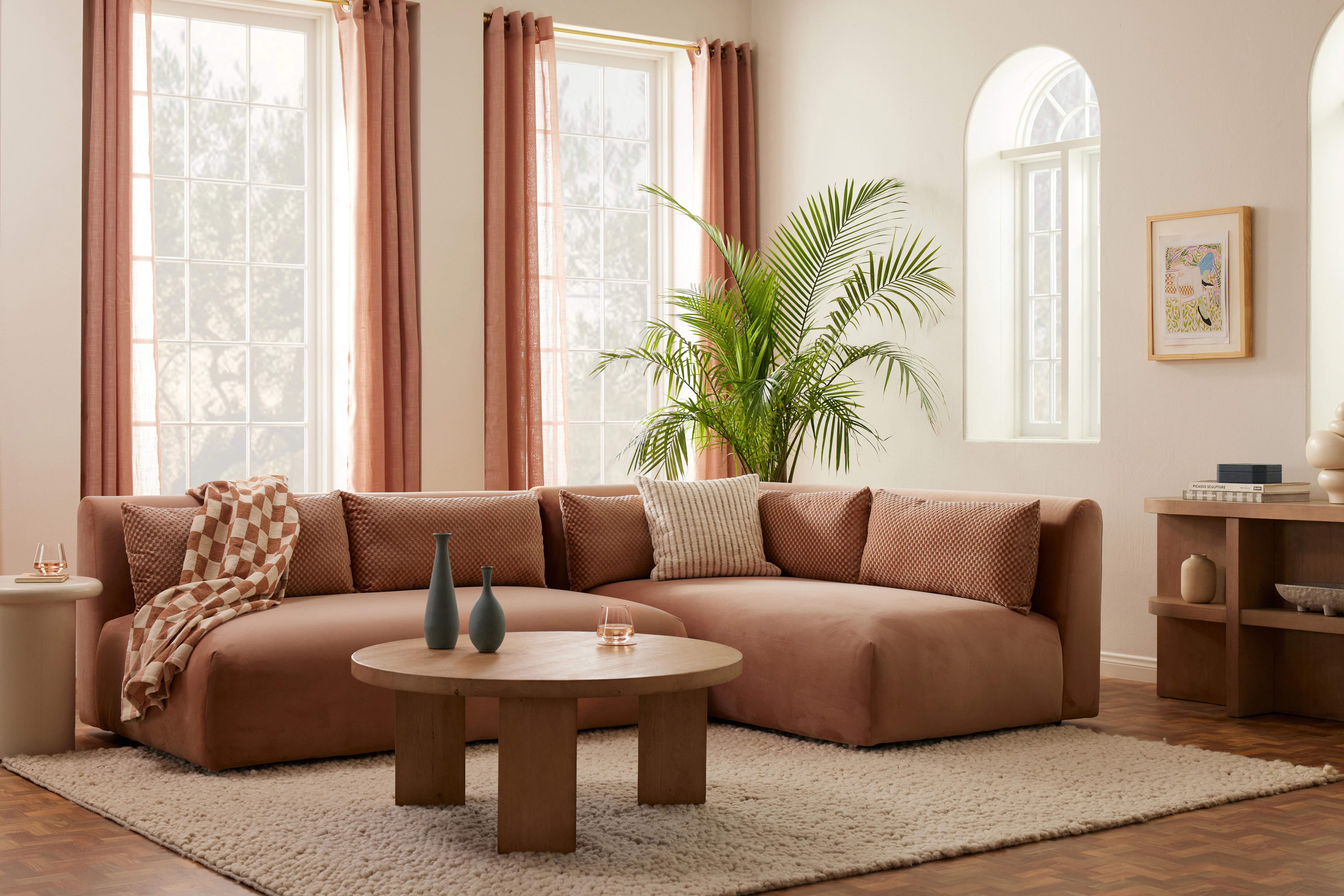 Carin Sectional Mixed Mocha