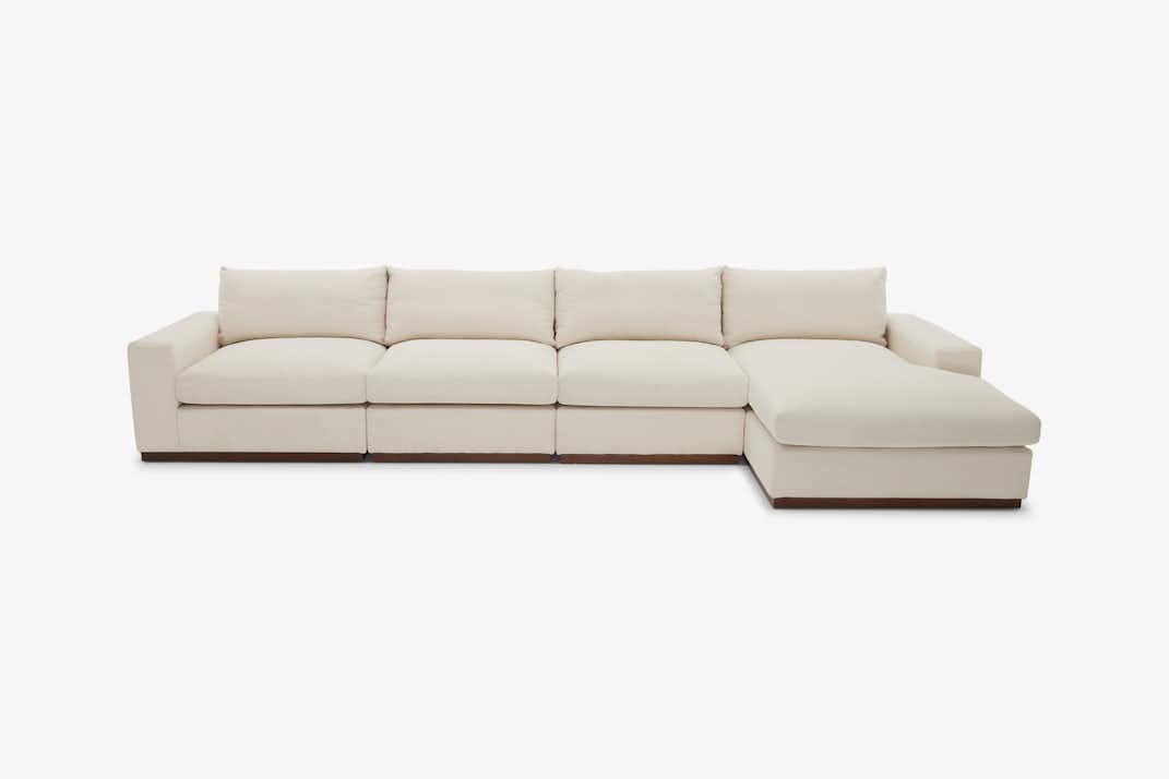 HoltModularGrand Chaise Sectional Caspiar Ivory