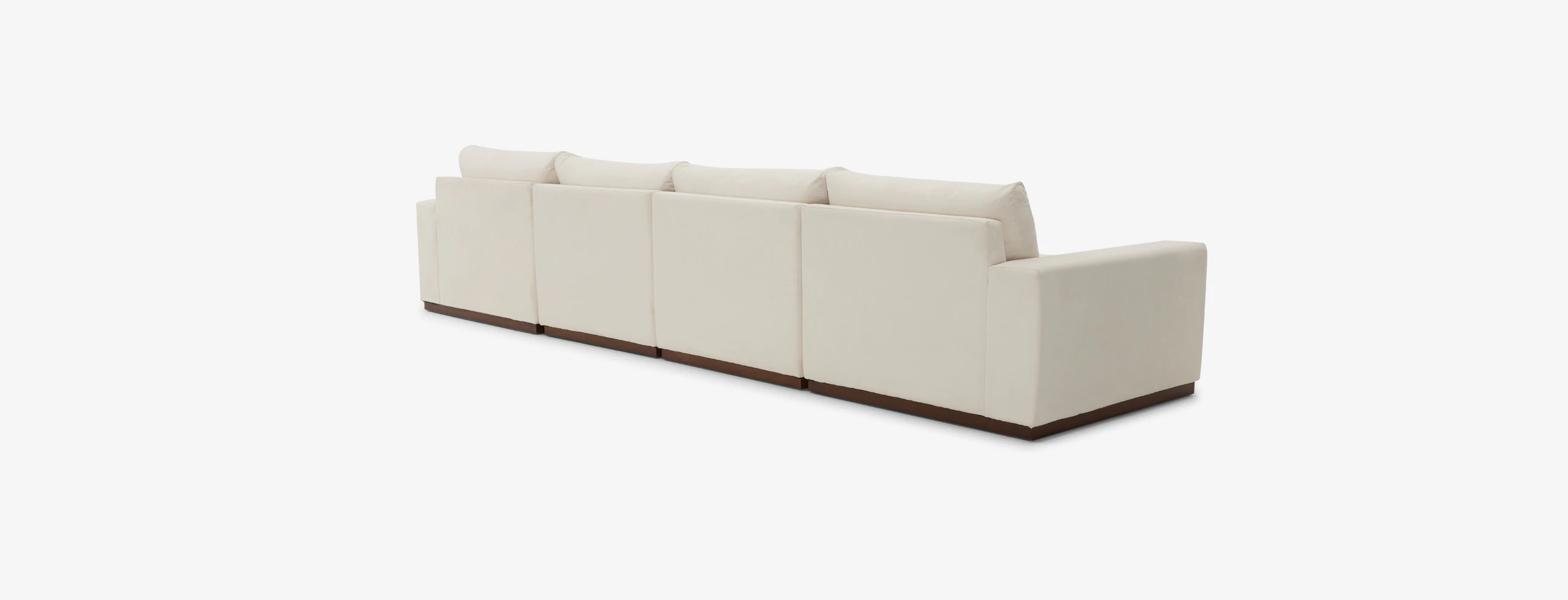 Holt Modular Grand Chaise Storage Sectional Caspiar Ivory