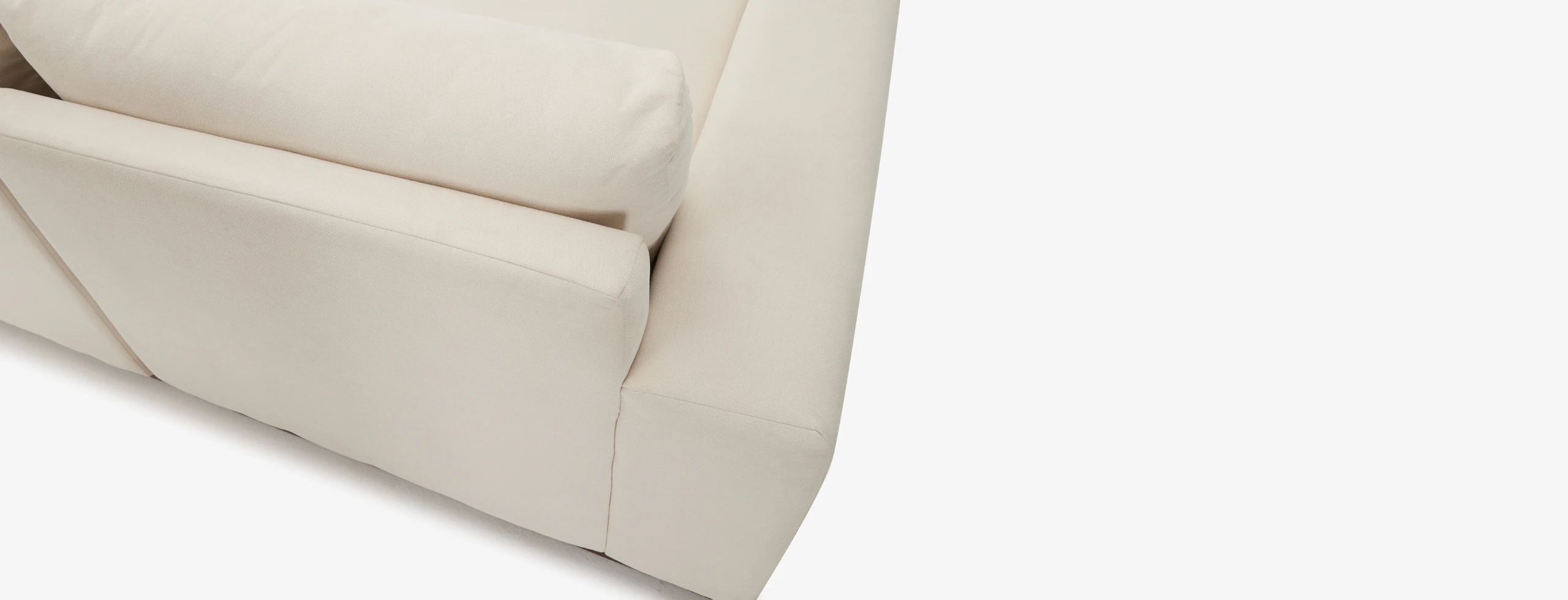 Holt Modular Grand Chaise Storage Sectional Caspiar Ivory