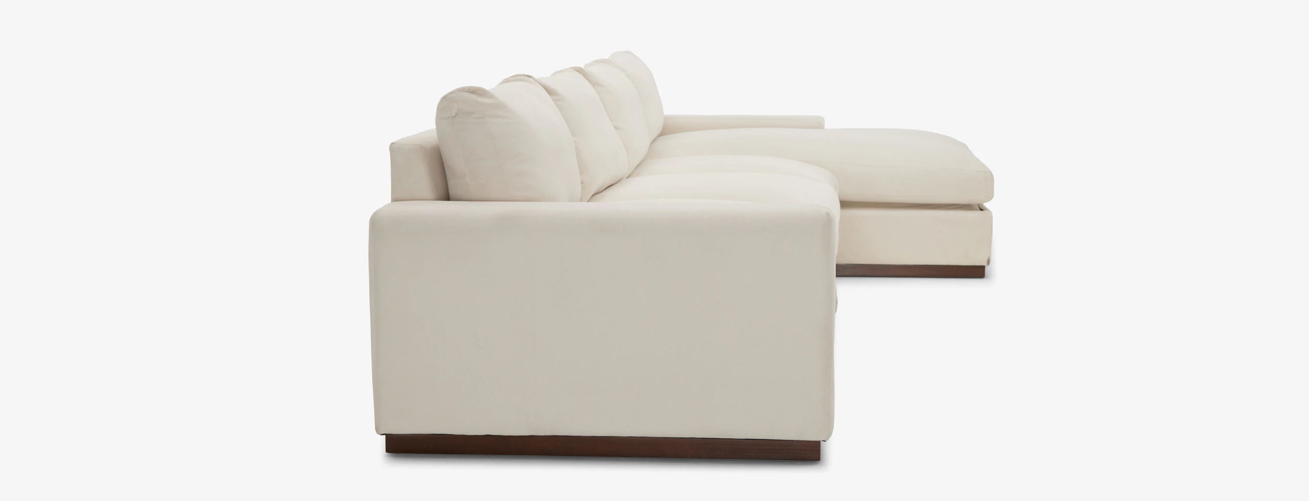 Holt Modular Grand Chaise Storage Sectional Caspiar Ivory