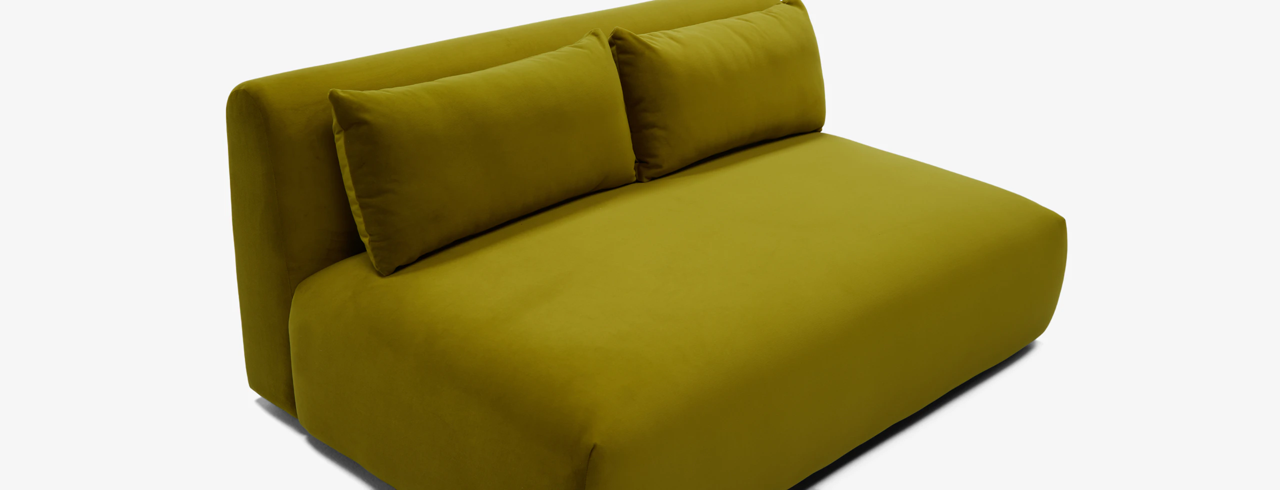 Carin Armless Loveseat Royale Apple