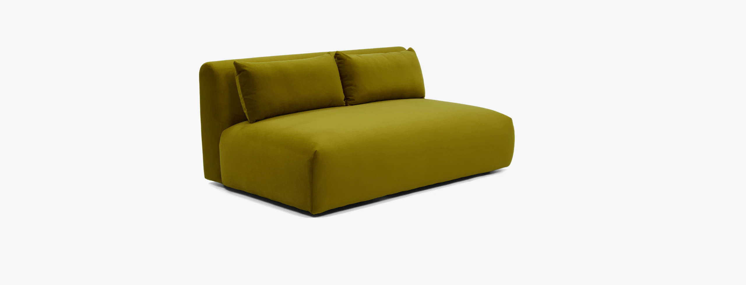 Carin Armless Loveseat Royale Apple