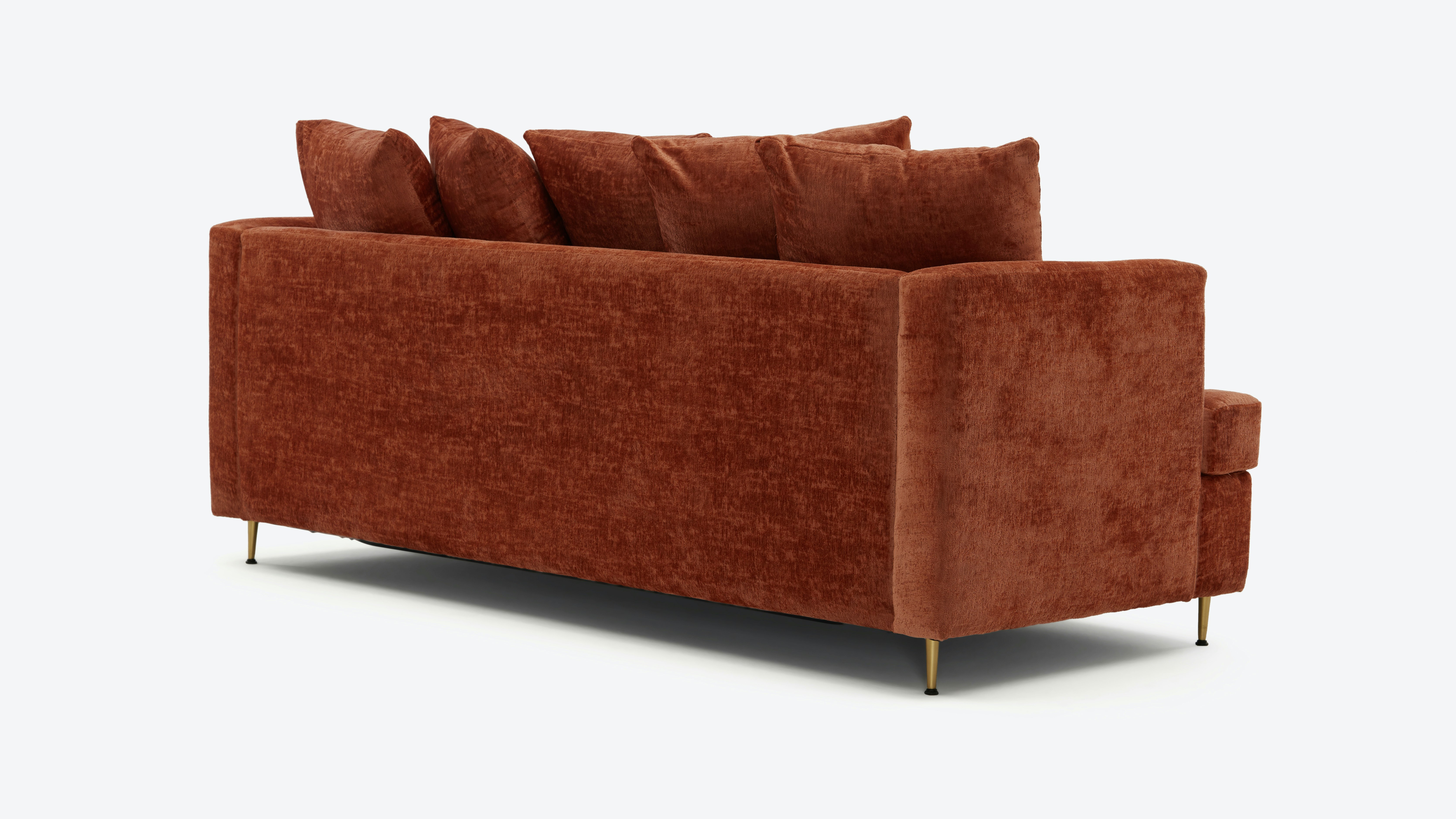 Aime Sleeper Sofa Plush Terra Rose