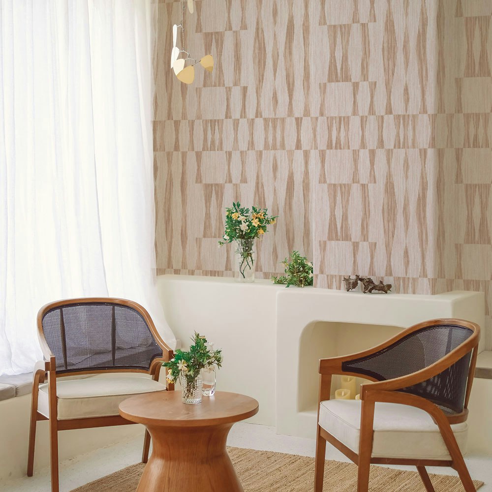 Modest Geo Wallpaper Beige