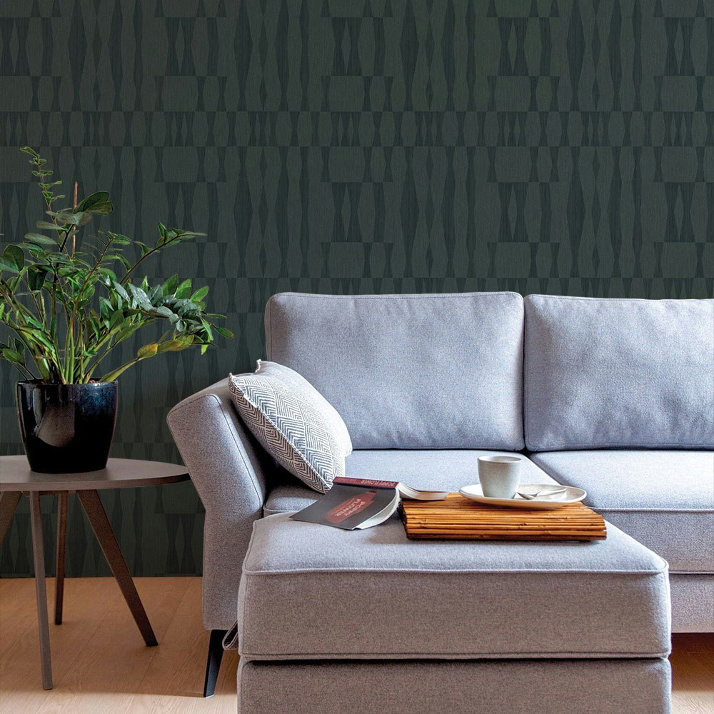 Modest Geo Wallpaper Green