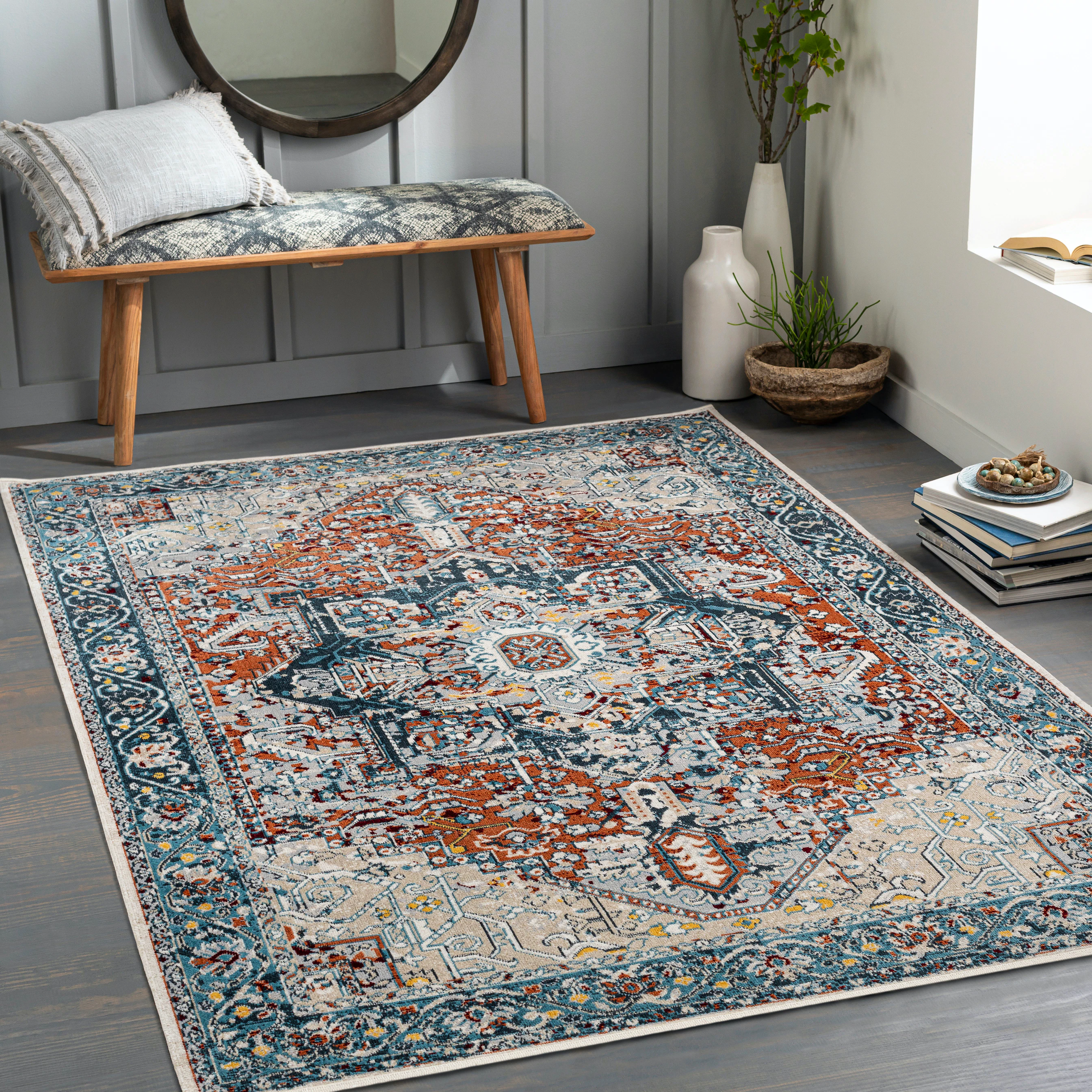 Dusk Amal Washable Rug - Thumbnail 2