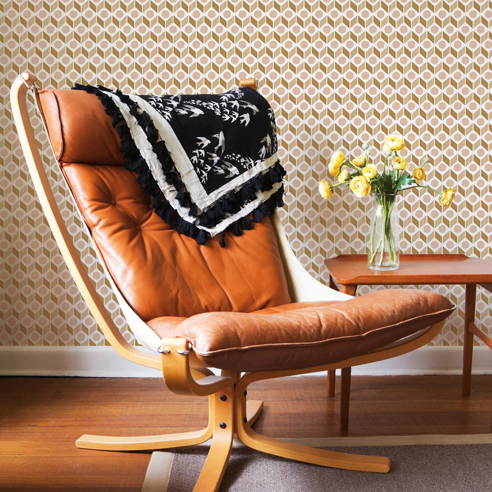 Tesserae Wallpaper Brown