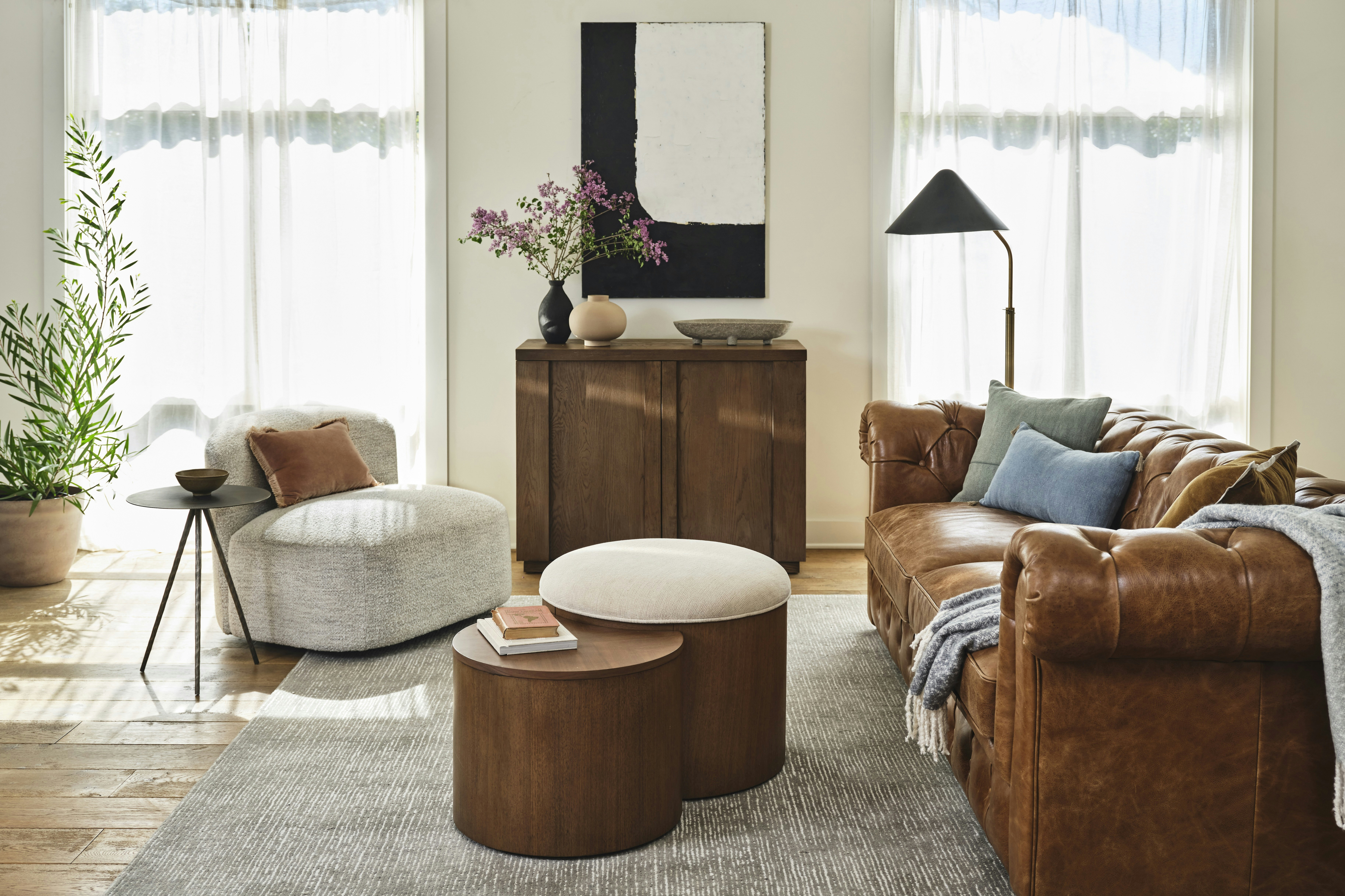 Clayton Leather Sofa5203