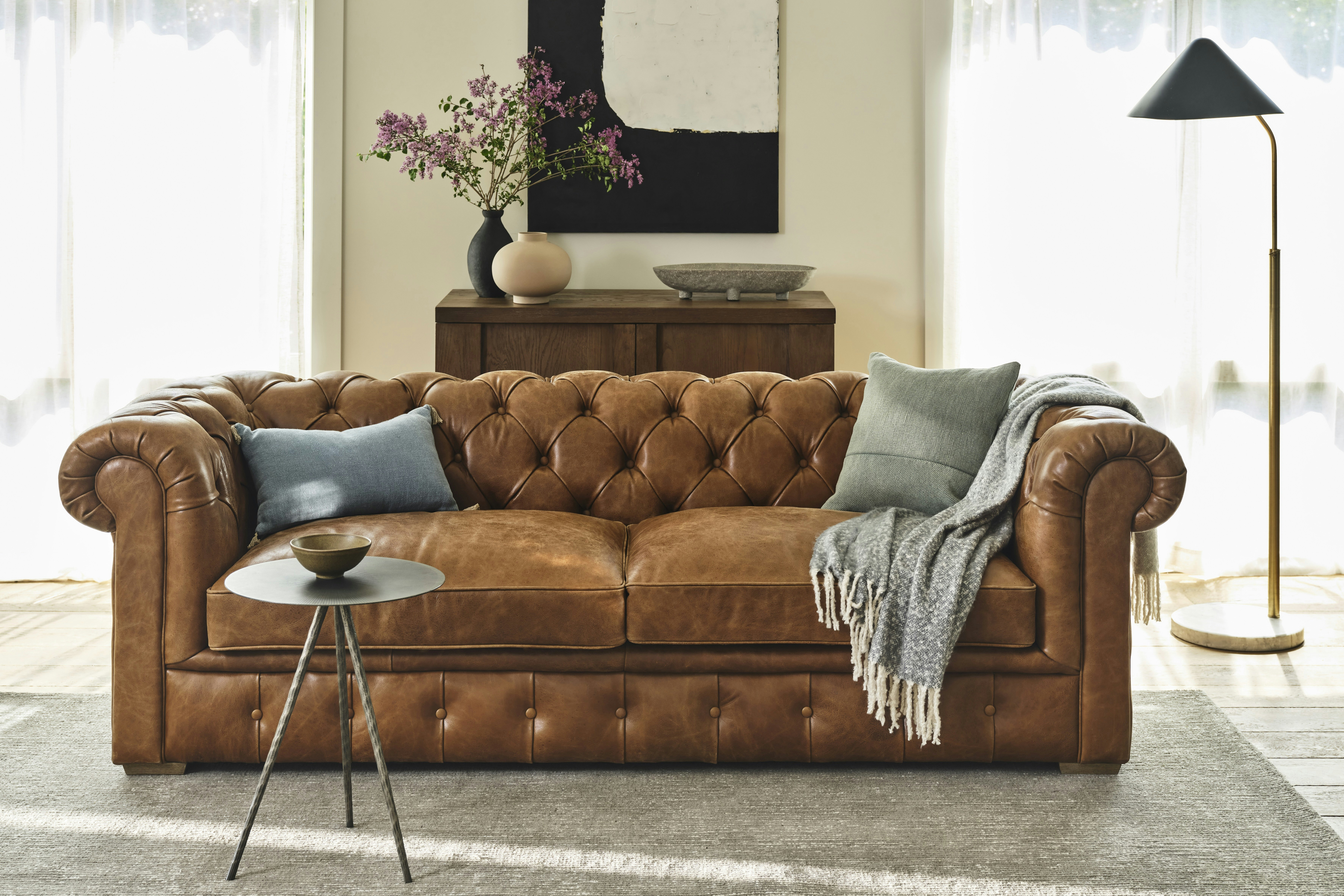 Clayton Leather Sofa5283
