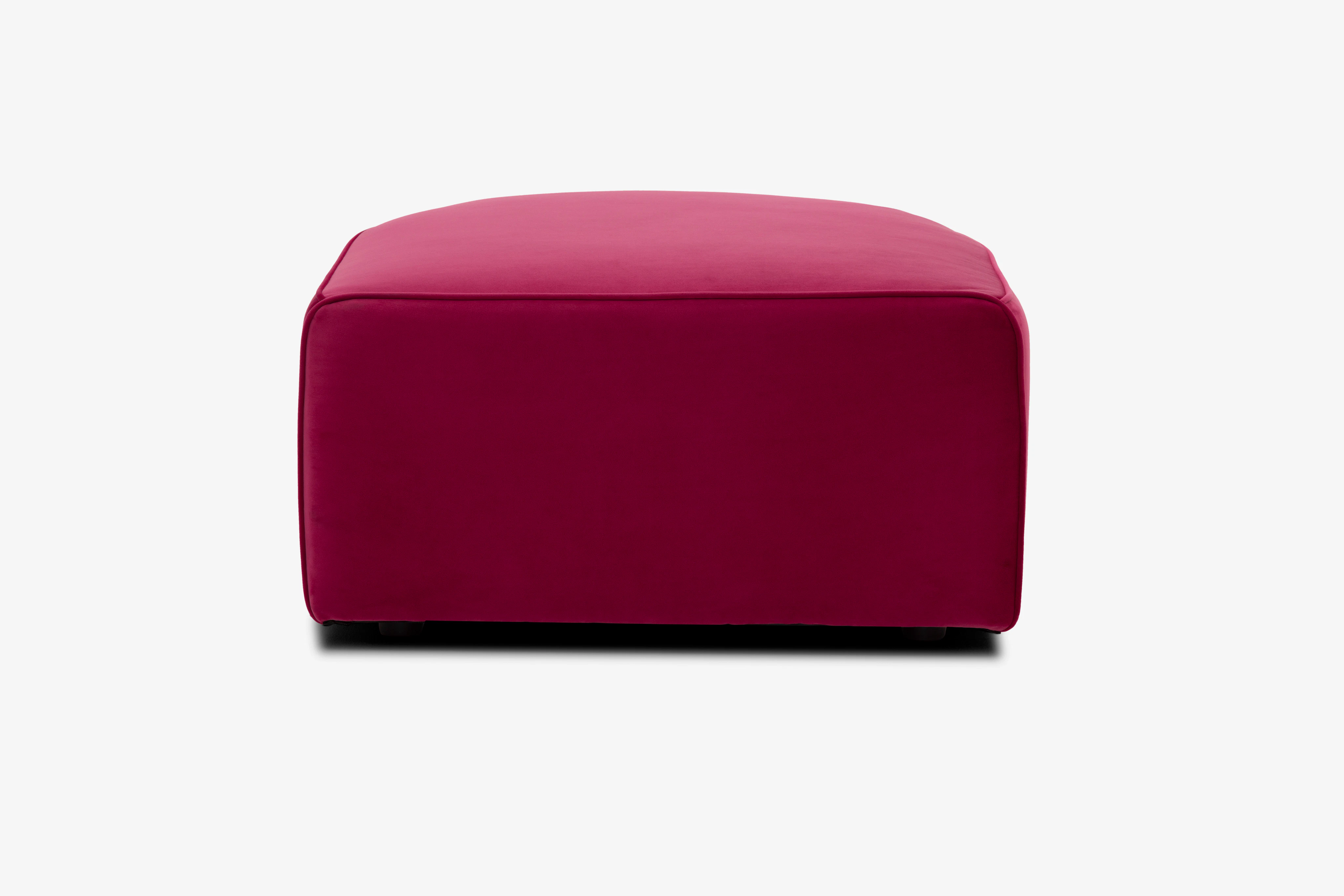Diane Curved Ottoman Royale Berry