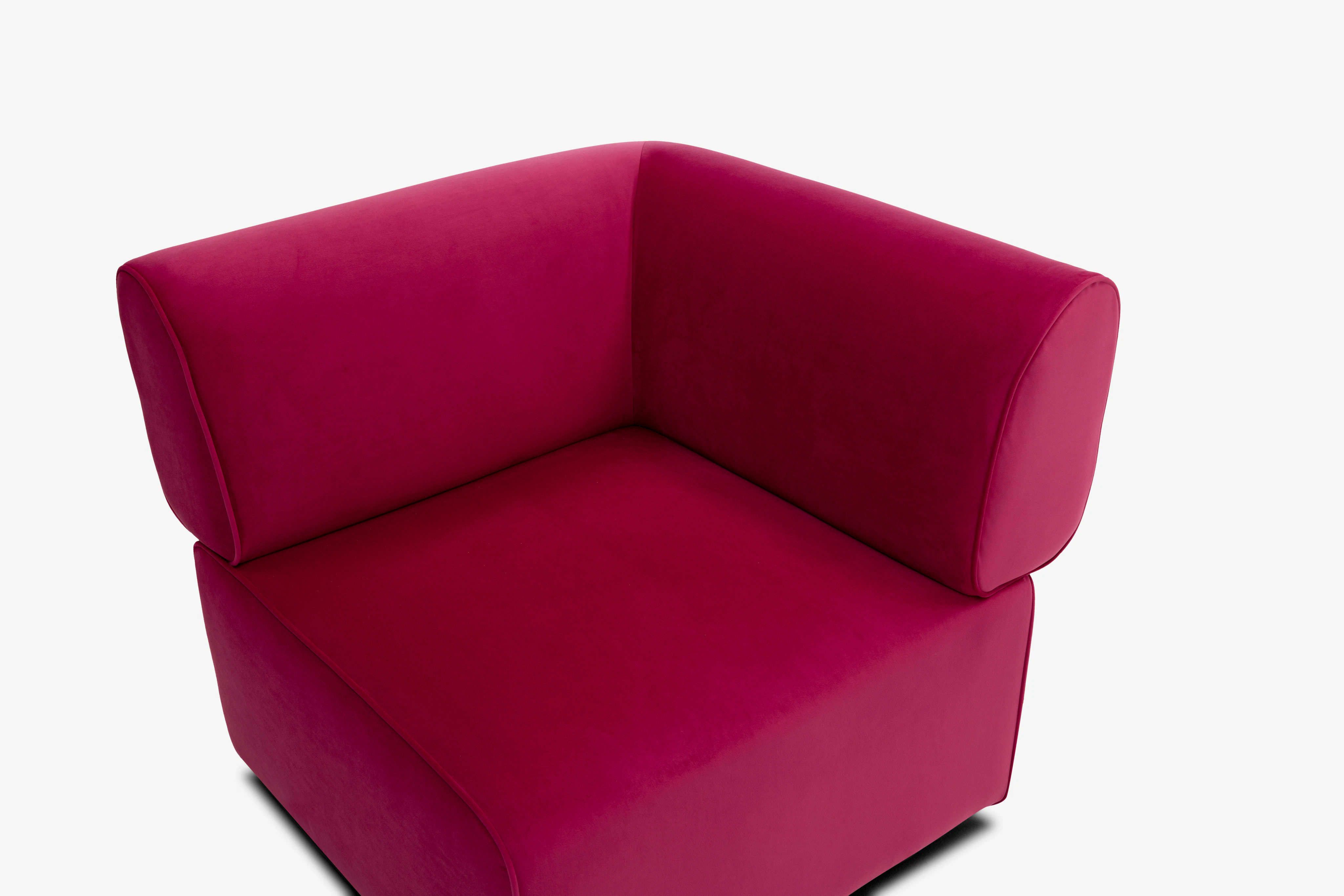 Diane Single Arm Chair Royale Berry