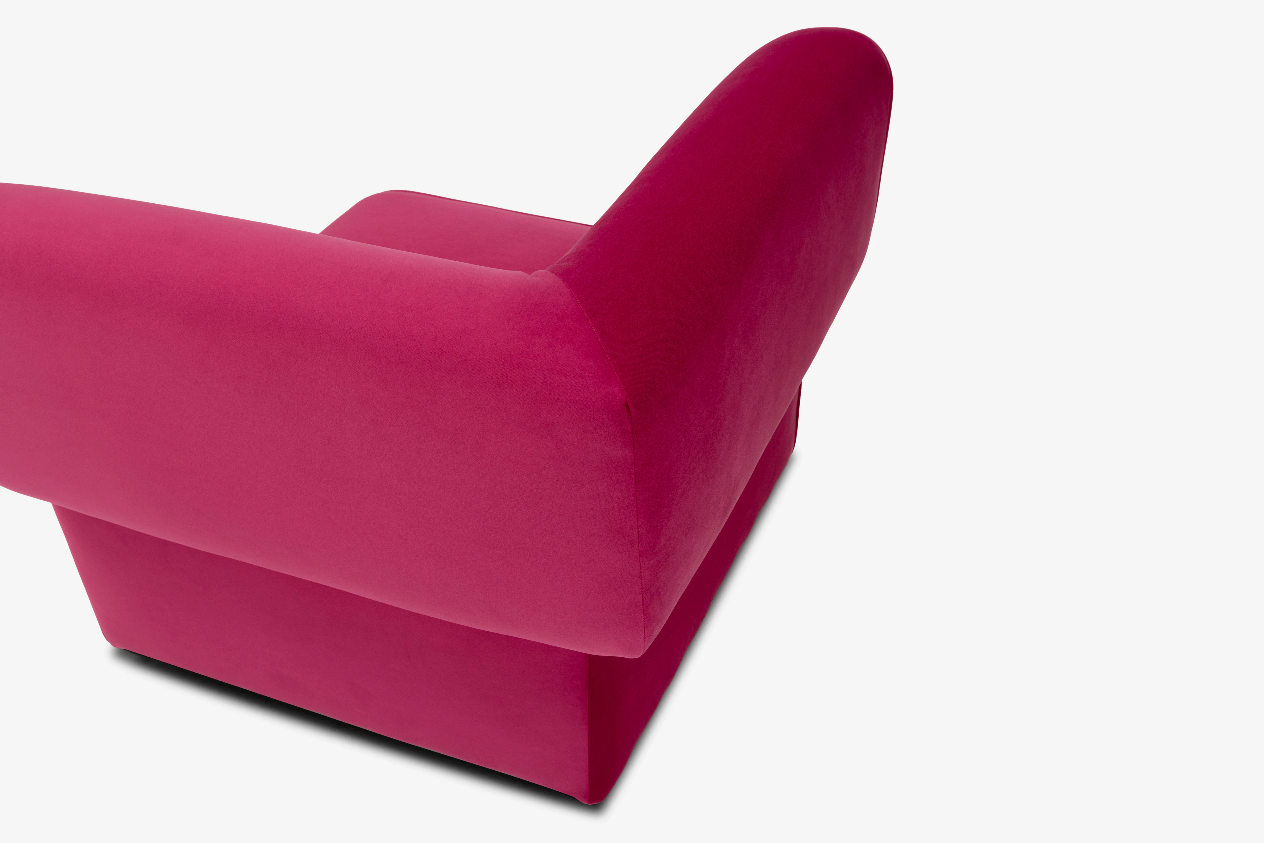 Diane Single Arm Chair Royale Berry