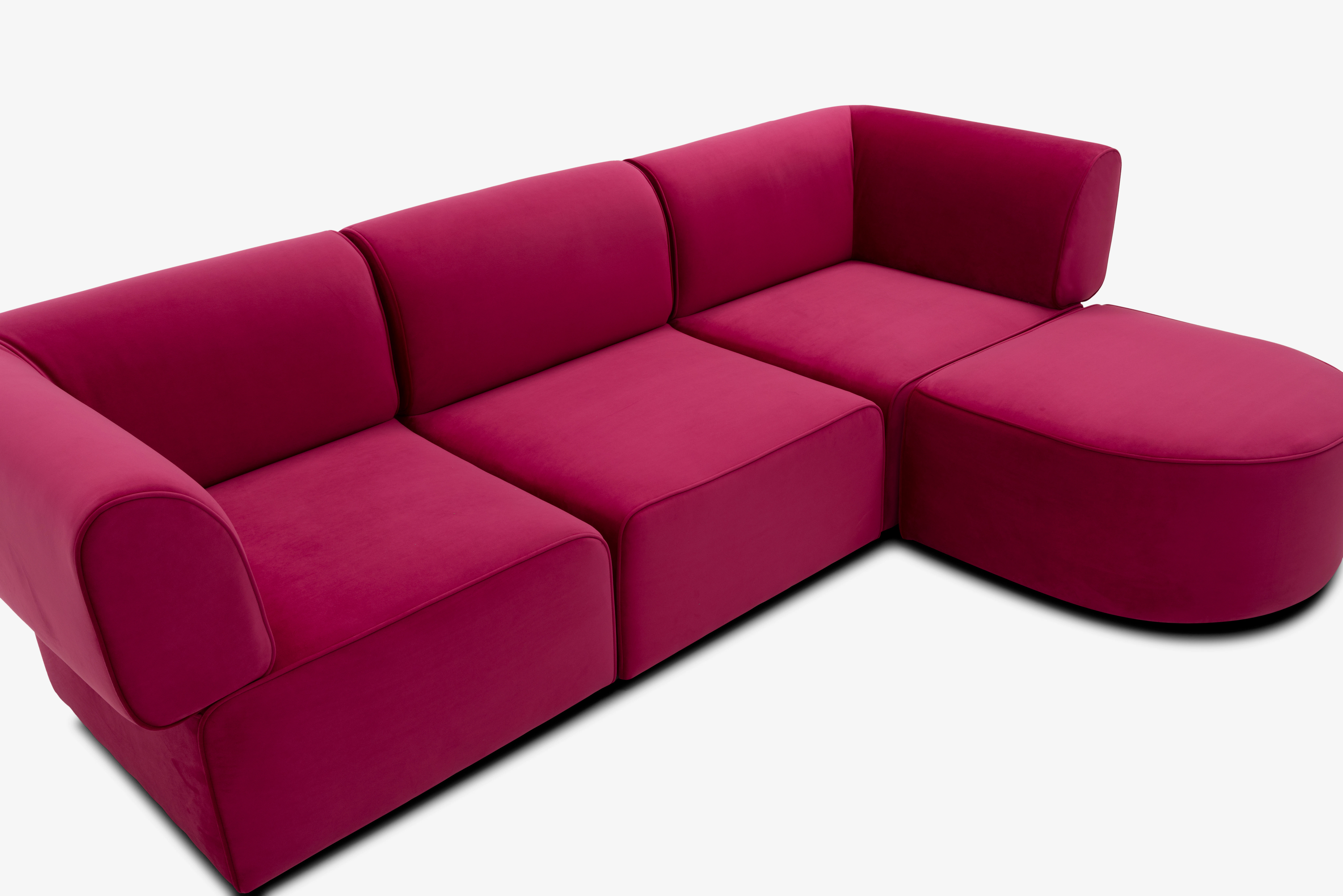 Diane Modular Sectional Royale Berry