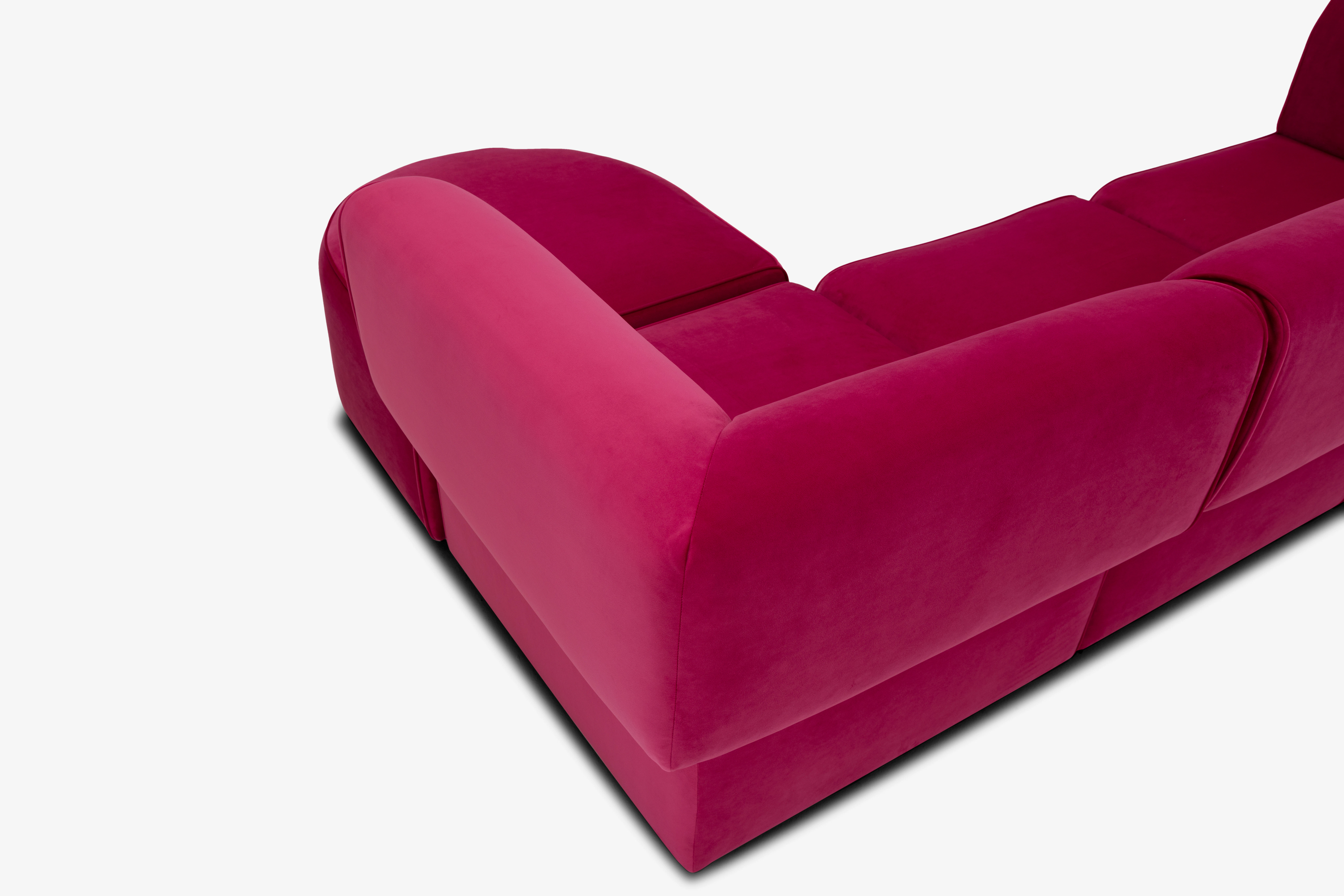 Diane Modular Sectional Royale Berry
