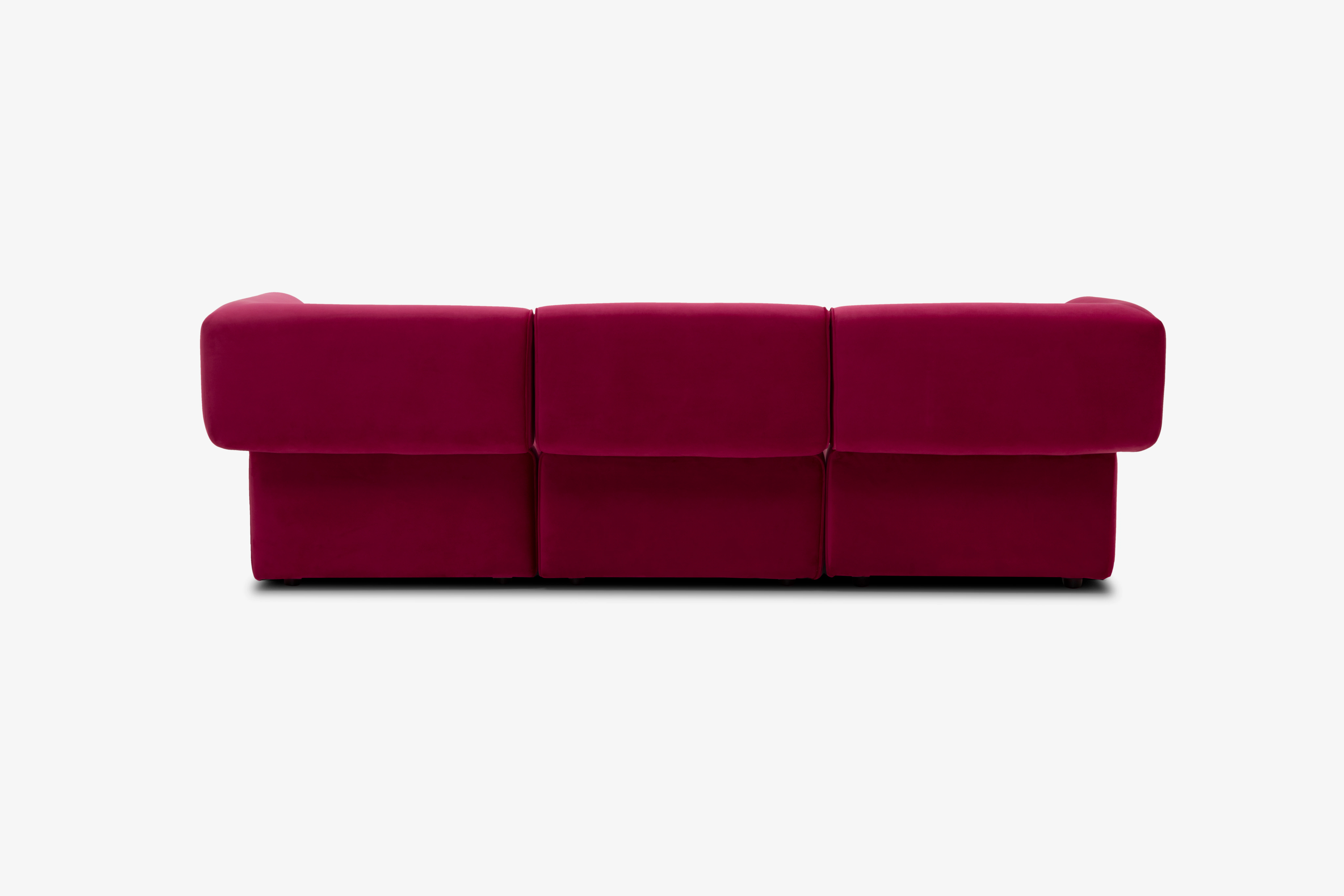 Diane Modular Chaise Sectional Royale Berry