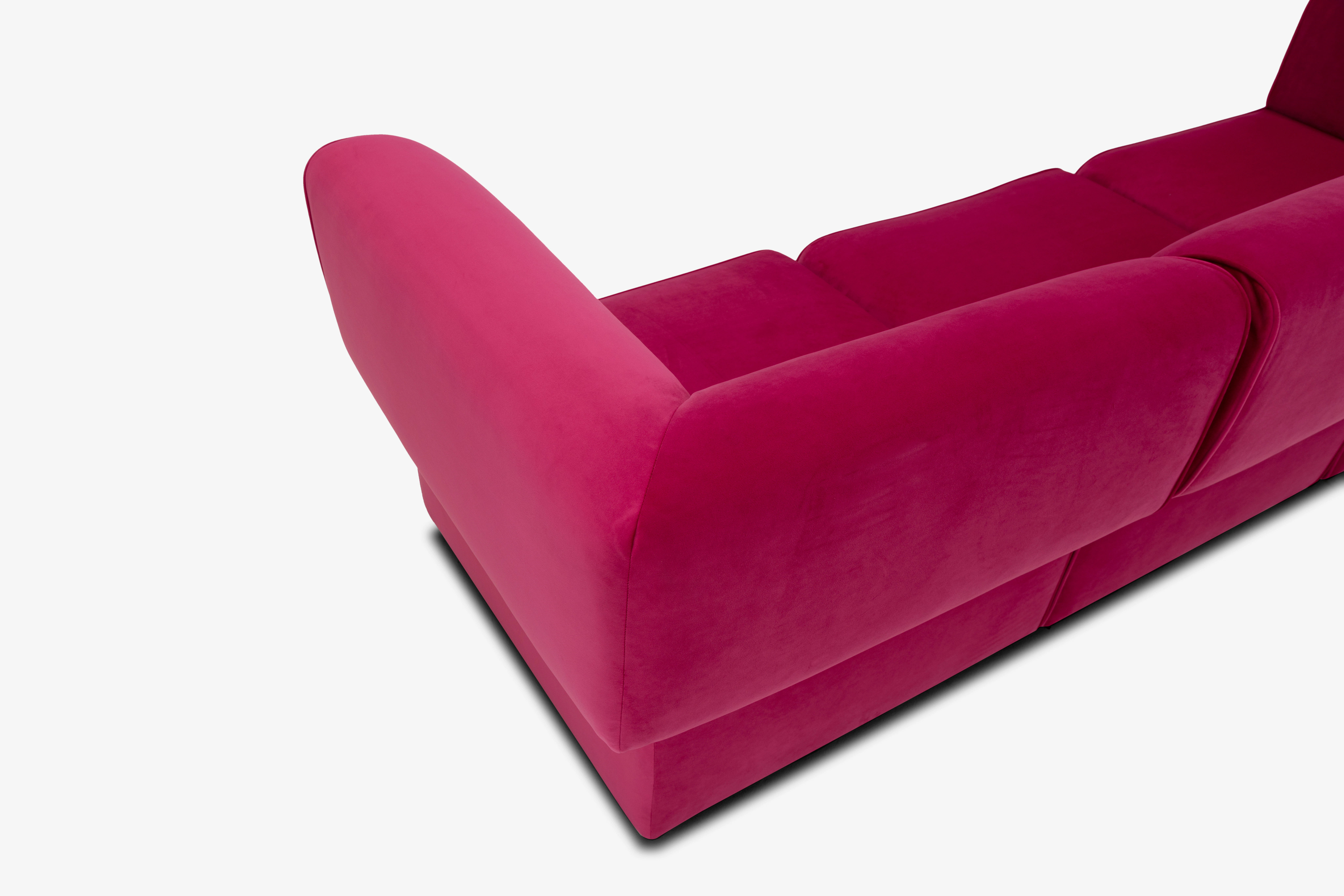 Diane Modular Sofa Royale Berry
