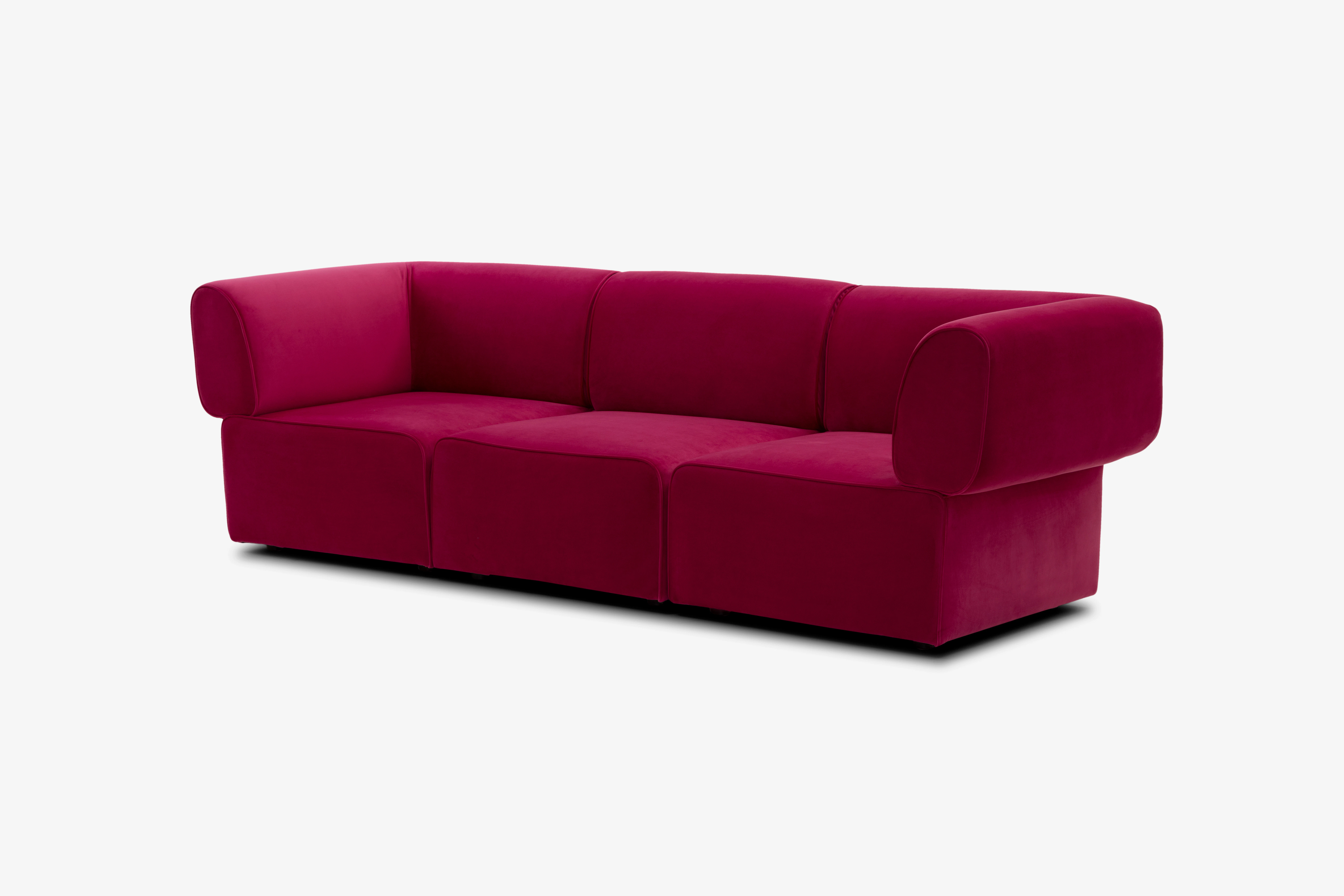 Diane Modular Sofa Royale Berry