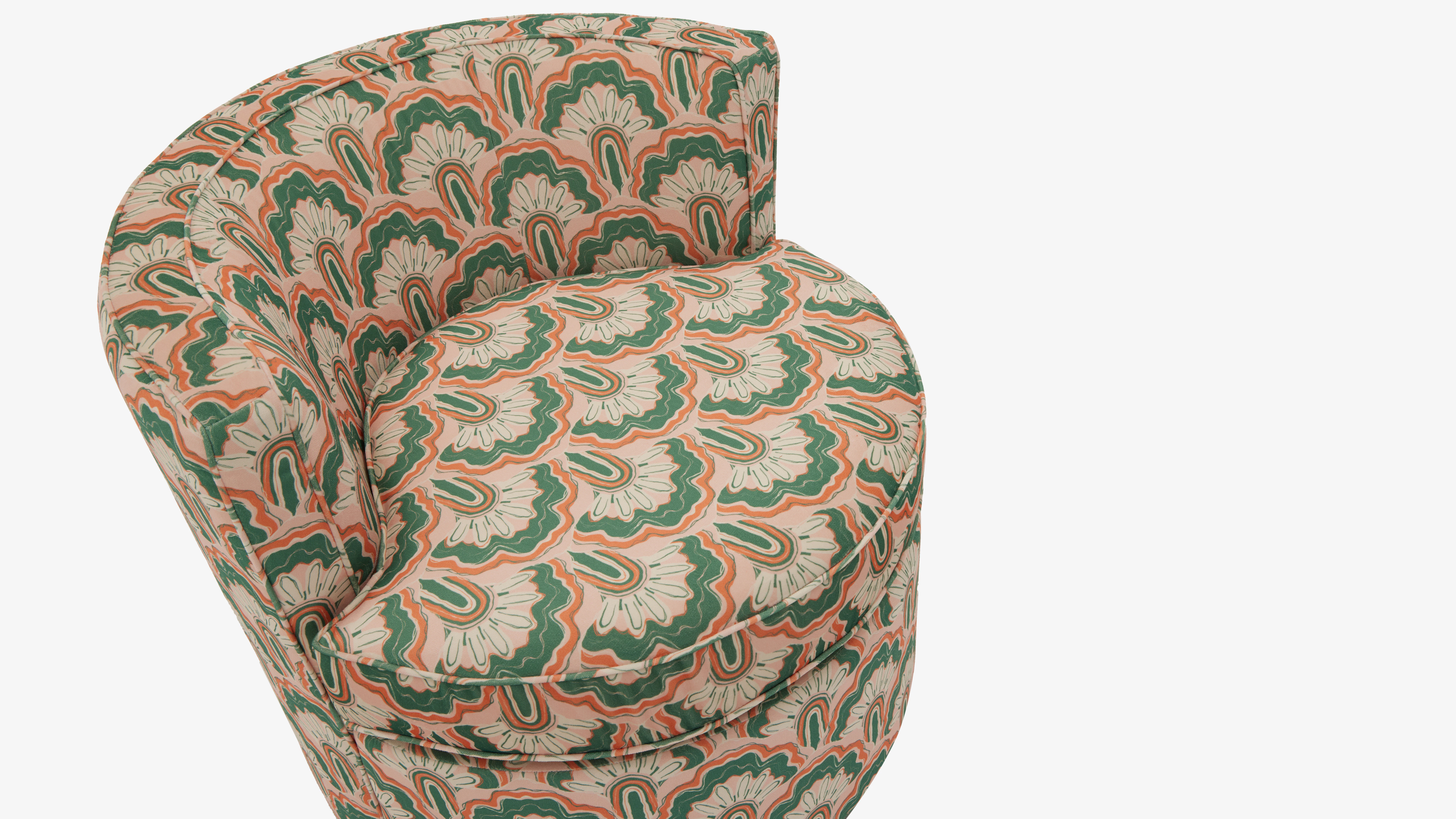 Deco Peacock Carly Swivel Chair Limited Edition