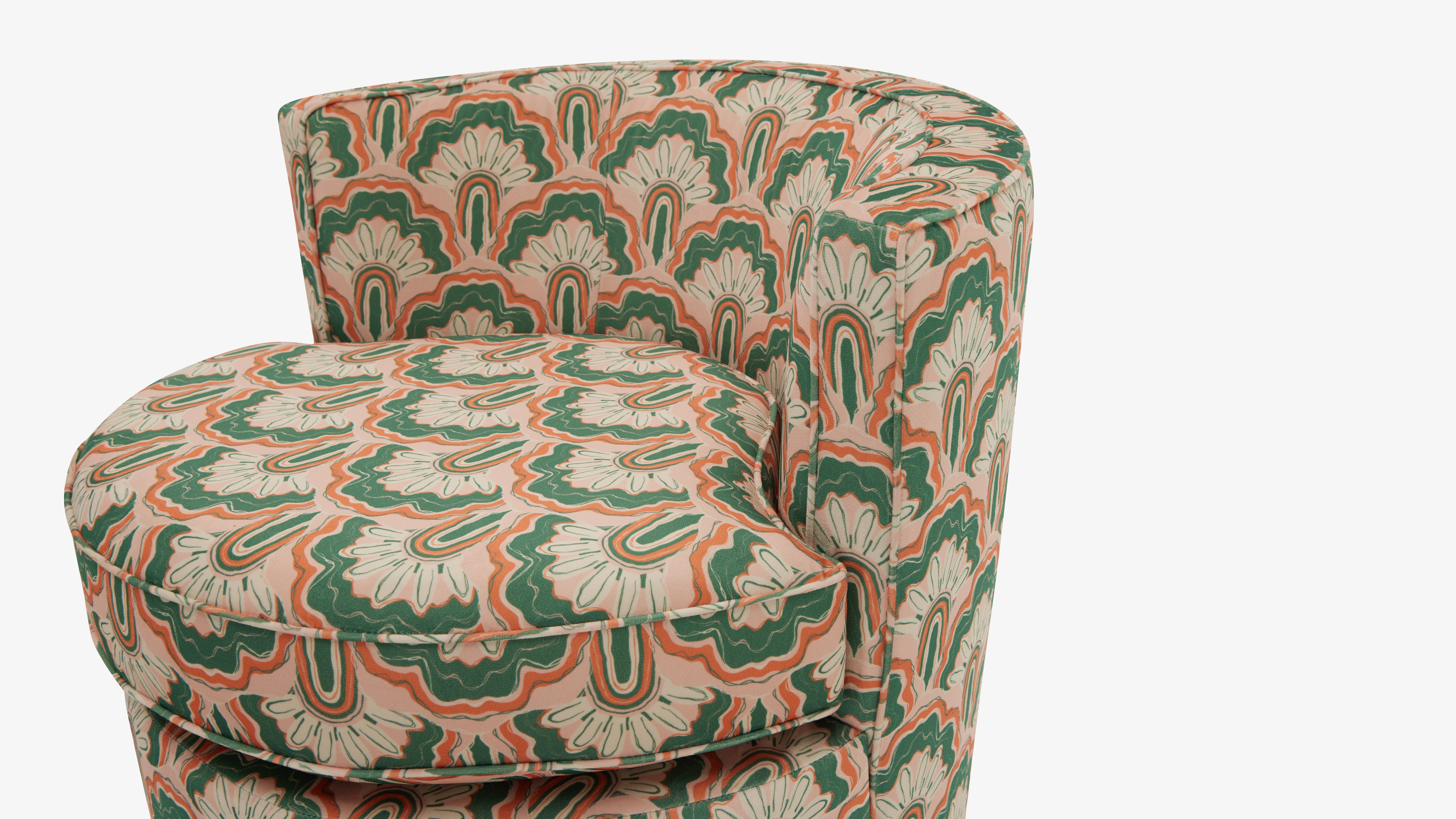 Deco Peacock Carly Swivel Chair Limited Edition