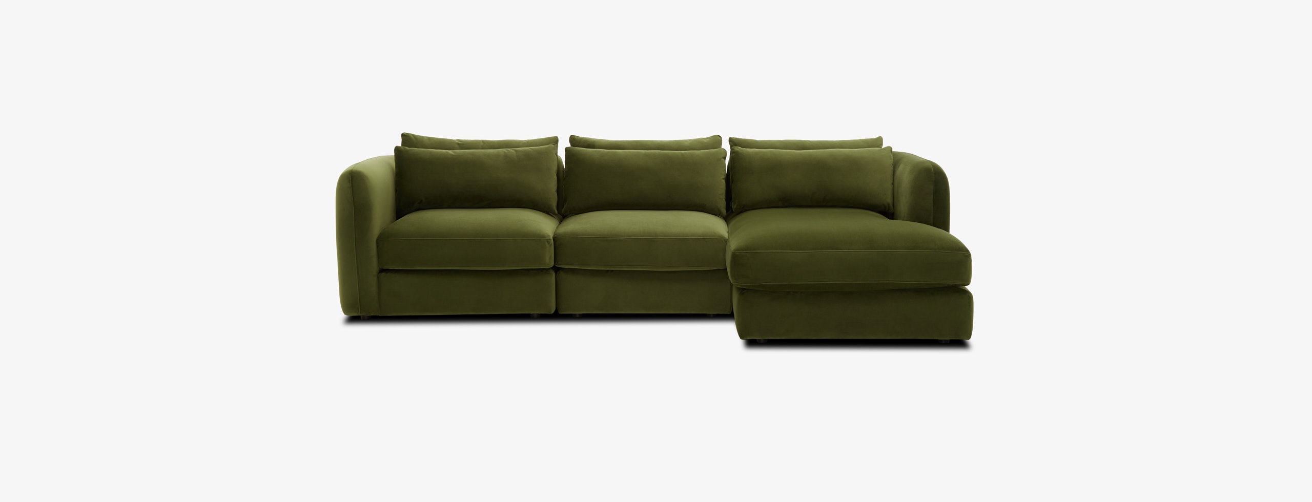 Sebastian Modular Chaise Sectional Royale Forest