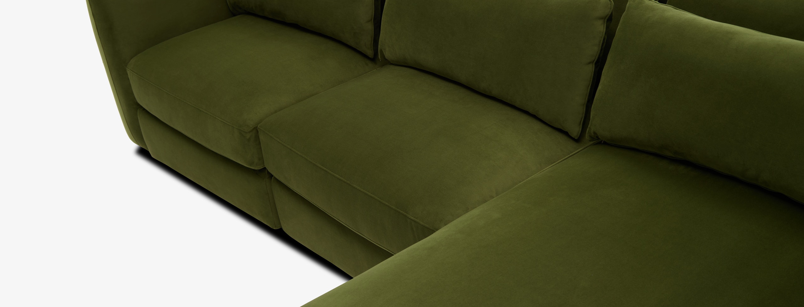 Sebastian Modular Chaise Sectional Royale Forest