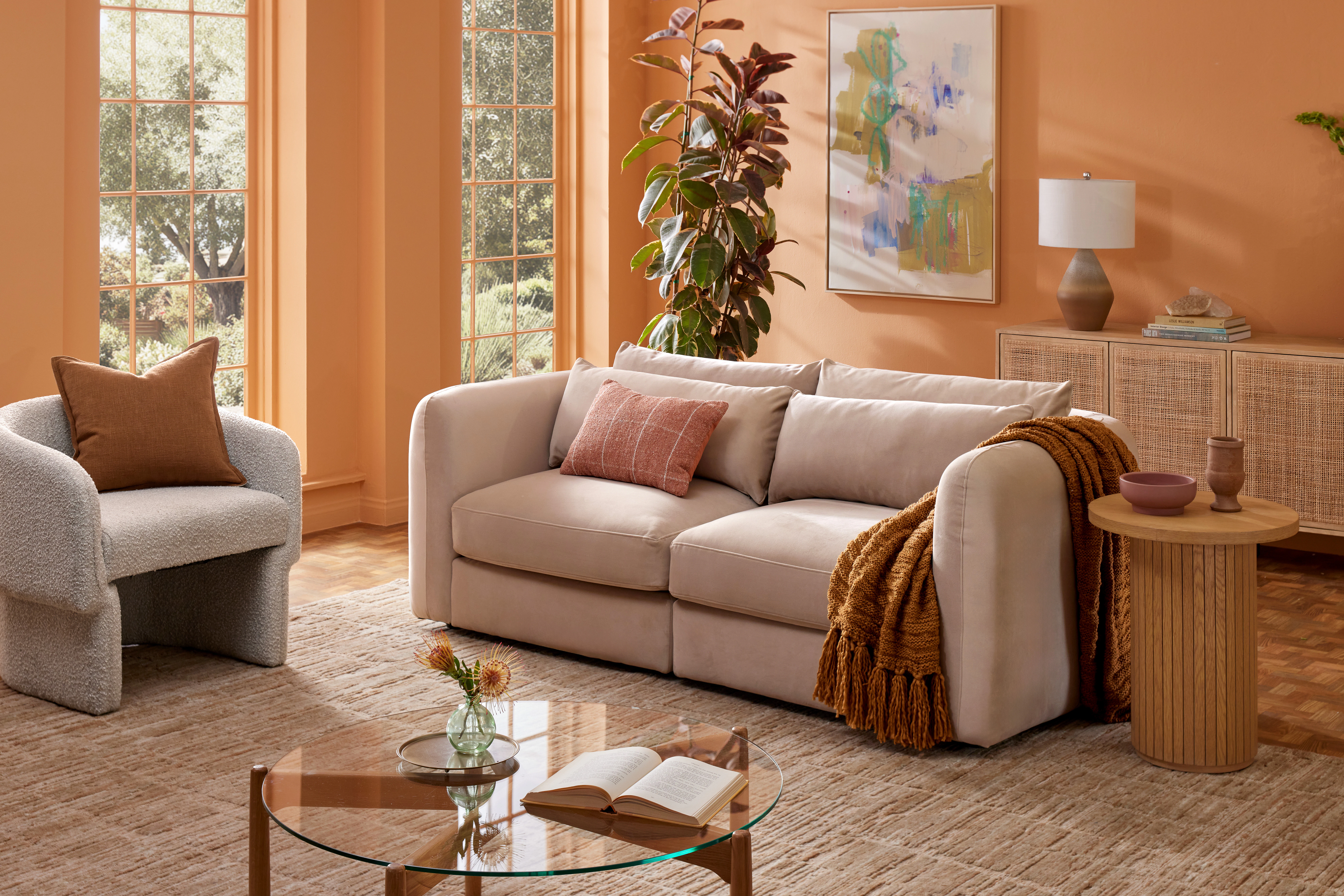 Sebastian Modular Loveseat Royale Sand