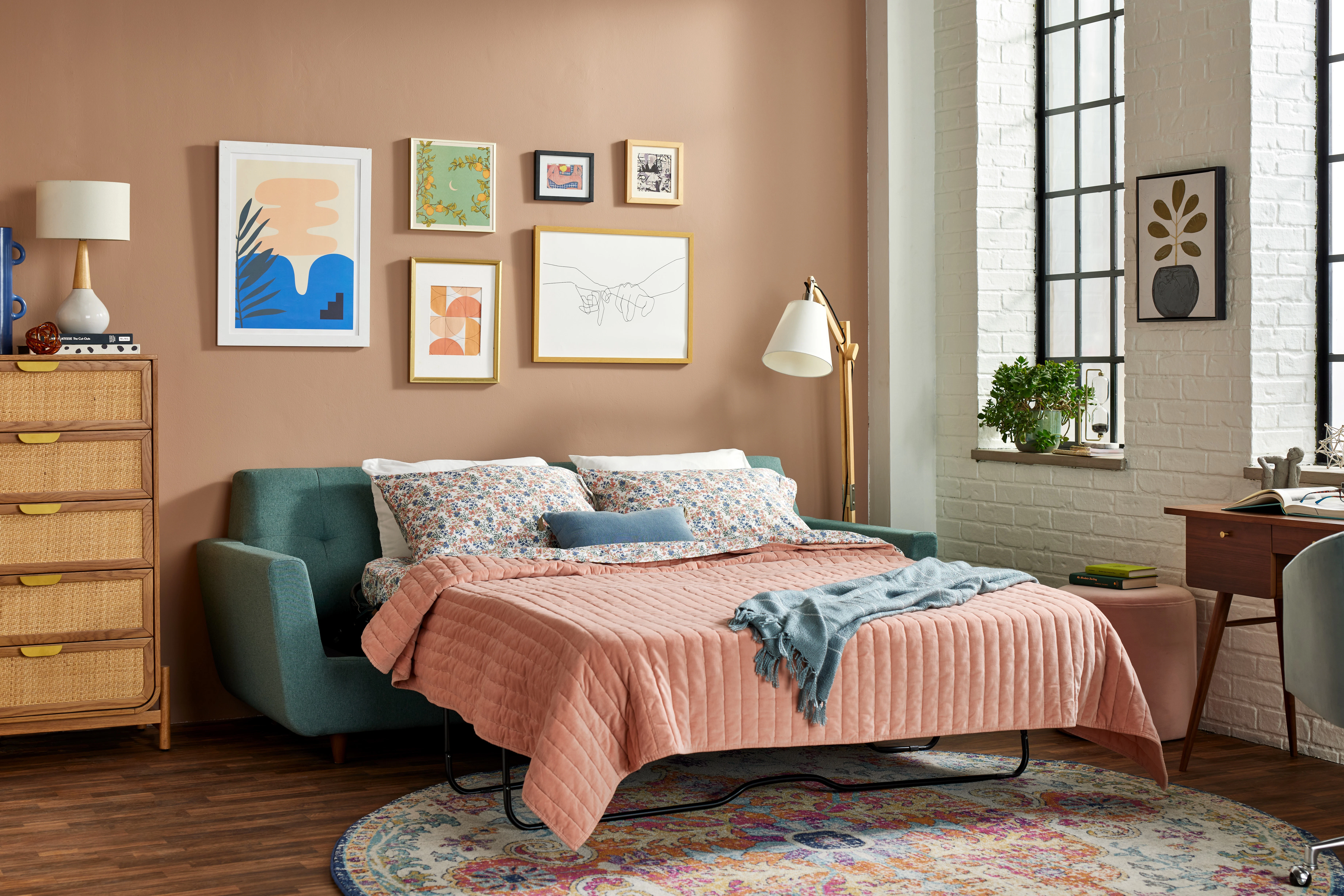 Hughes Sleeper Sofa Essence Aqua