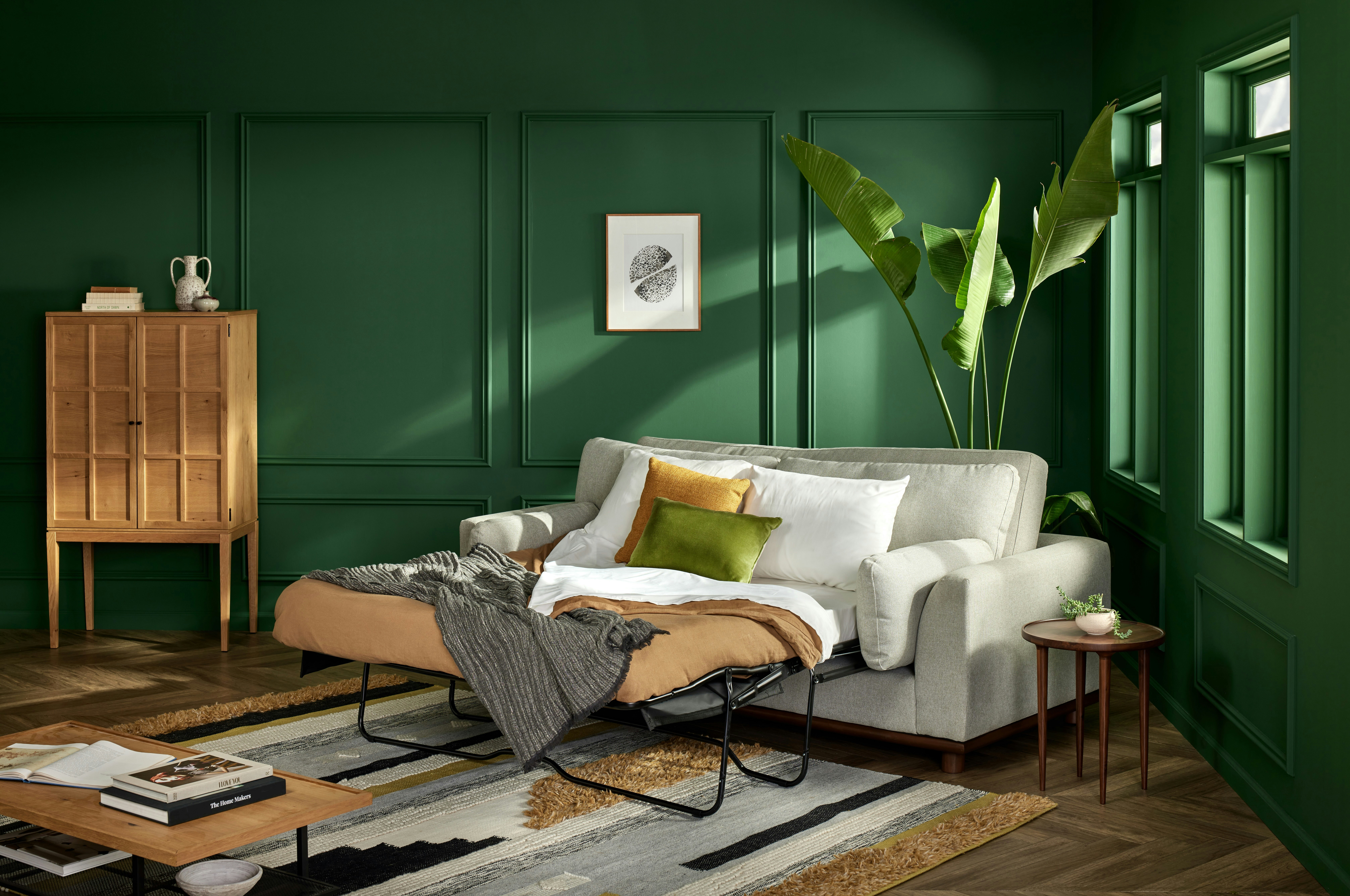 Pull out sofa bed with memory foam mattress online