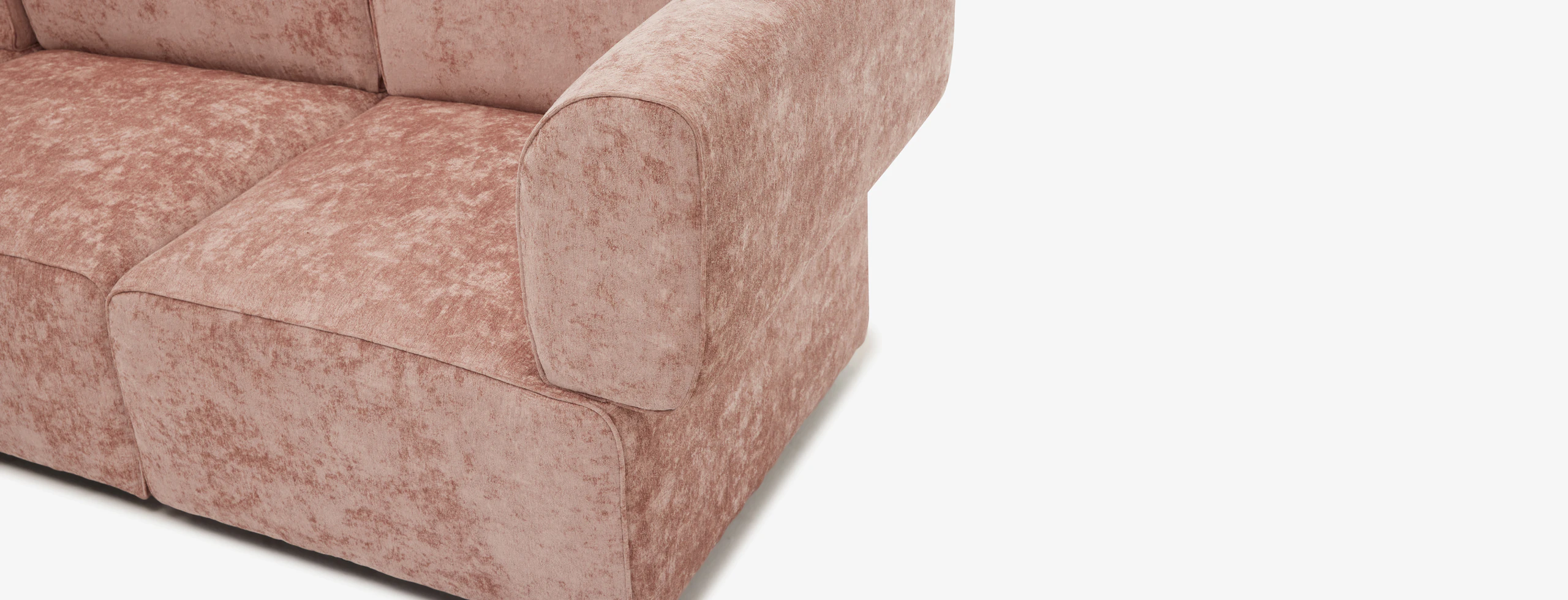 Dreamhouse Diane Modular Chaise Sectional Dreamhouse Rose Quartz