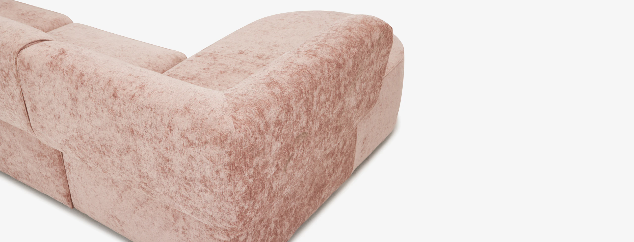Dreamhouse Diane Modular Chaise Sectional Dreamhouse Rose Quartz