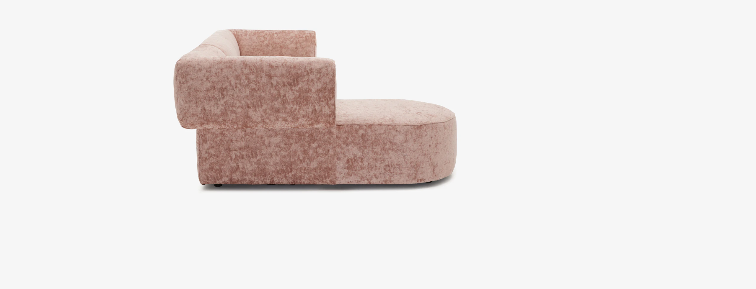 Dreamhouse Diane Modular Chaise Sectional Dreamhouse Rose Quartz